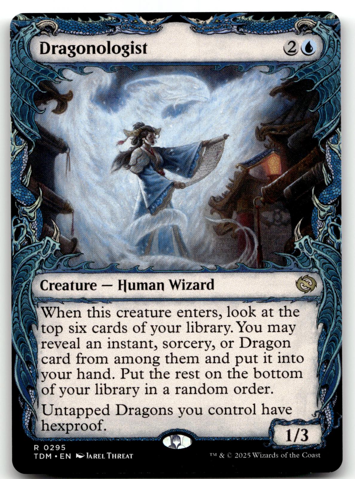 Dragonologist (Showcase) 295 Rare Tarkir: Dragonstorm Magic: The Gathering NM