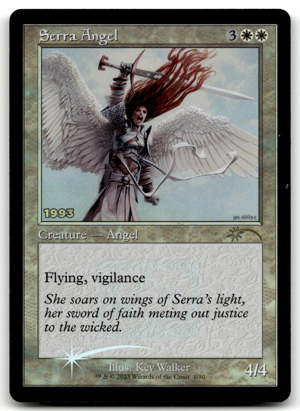 Serra Angel 1 Promo 30th Anniversary Promos Magic: The Gathering Foil Near Mint