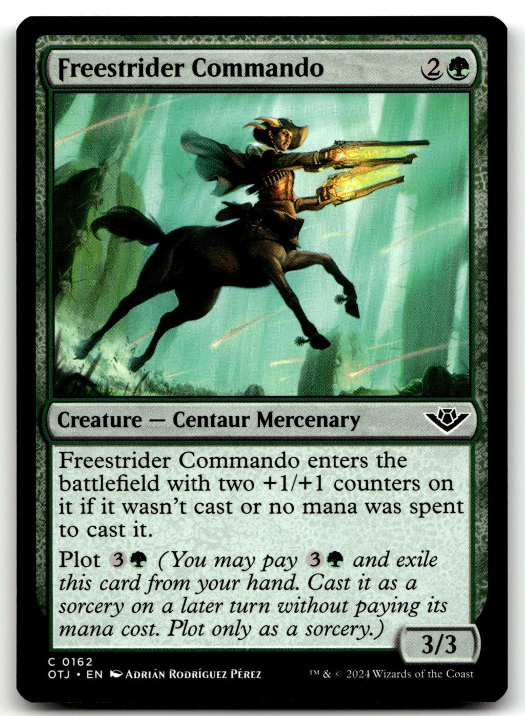 Freestrider Commando 162 Outlaws of Thunder Junction Magic: The Gathering NM