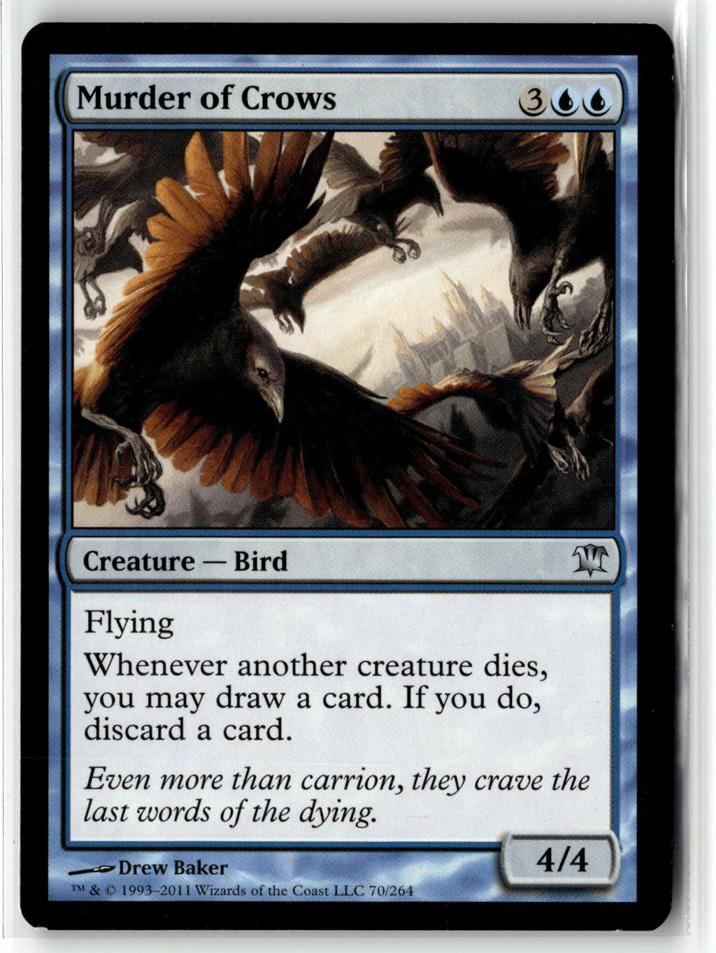 Murder of Crows 70 Uncommon Innistrad Magic: The Gathering Near Mint