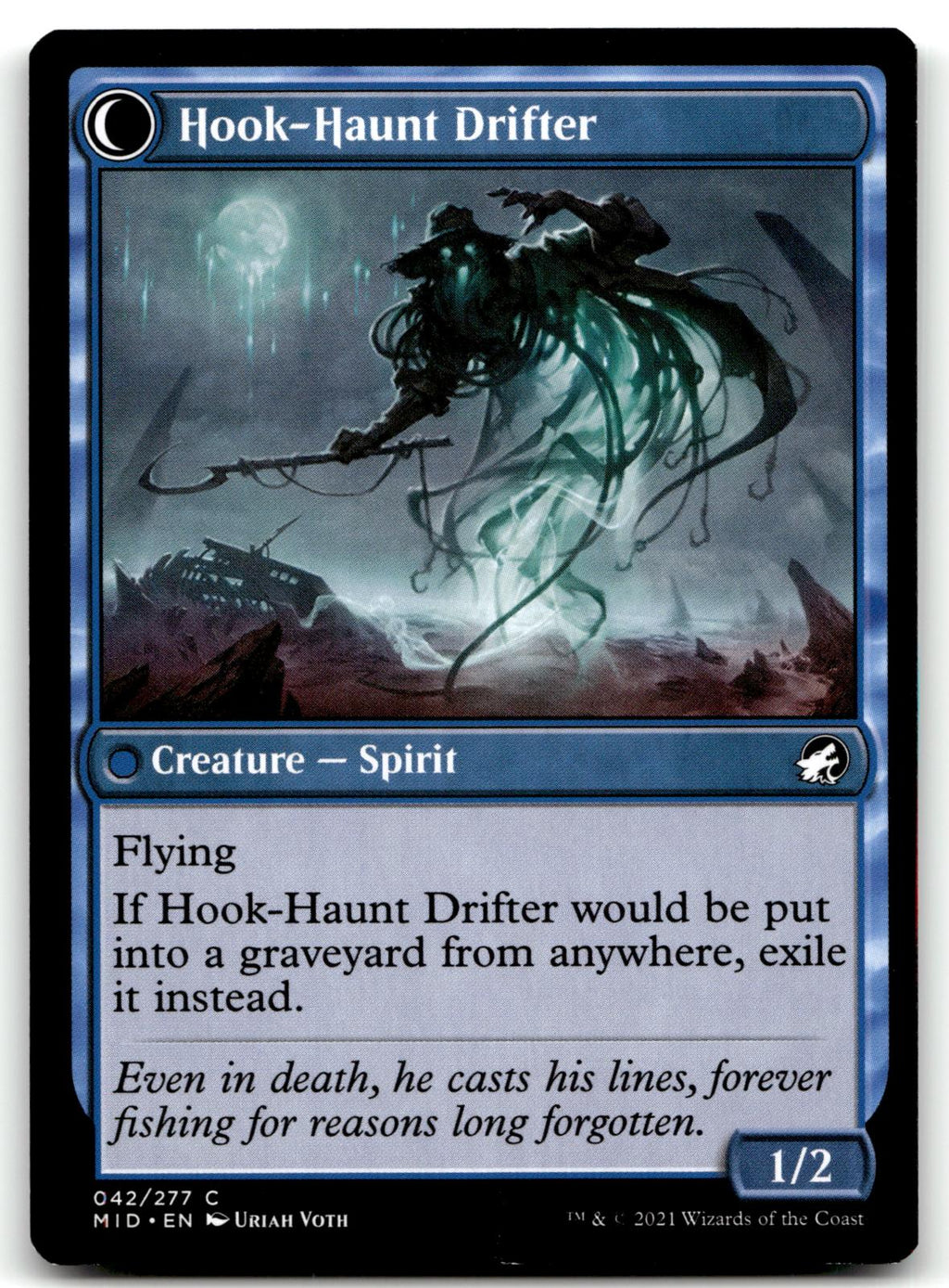 Baithook Angler 42 Common Innistrad: Midnight Hunt Magic: The Gathering NM