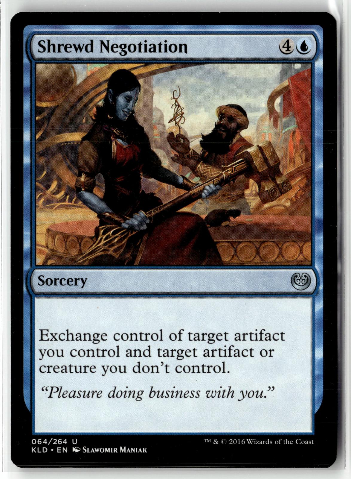 Shrewd Negotiation 64 Uncommon Kaladesh Magic: The Gathering Near Mint