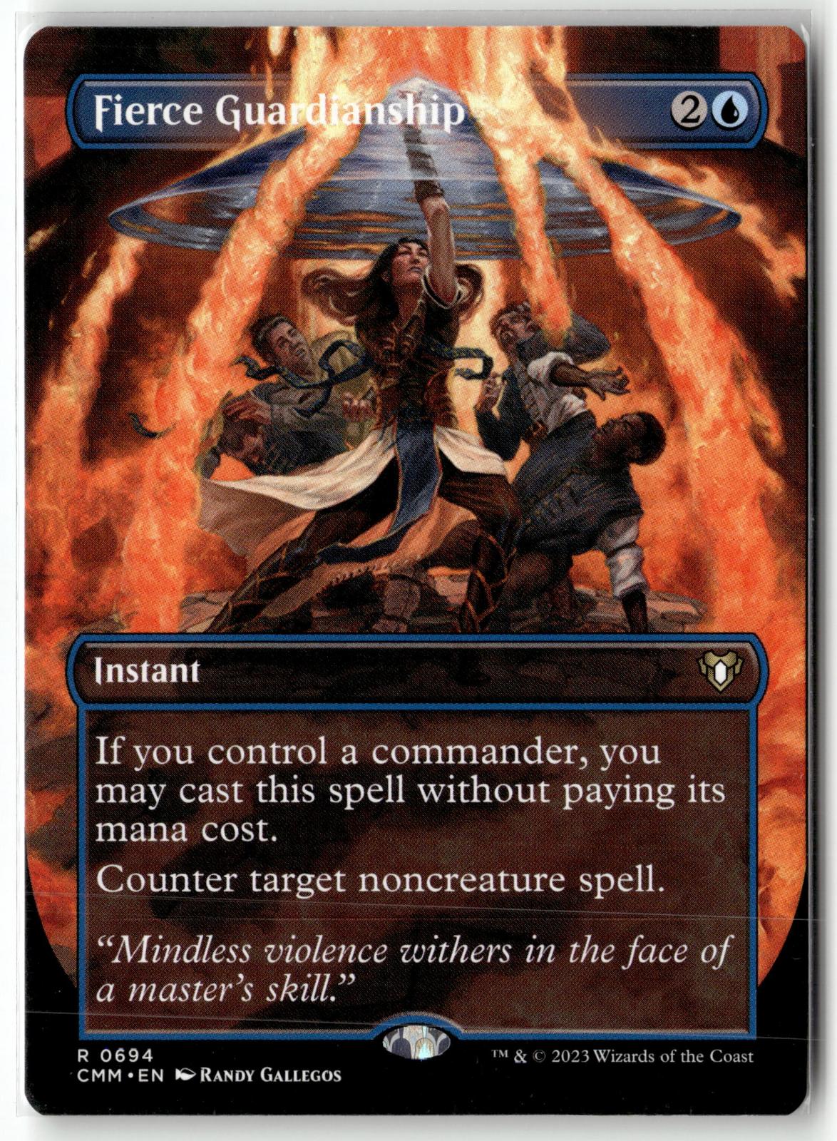 Fierce Guardianship (Borderless) 694 Commander Masters Magic: The Gathering NM