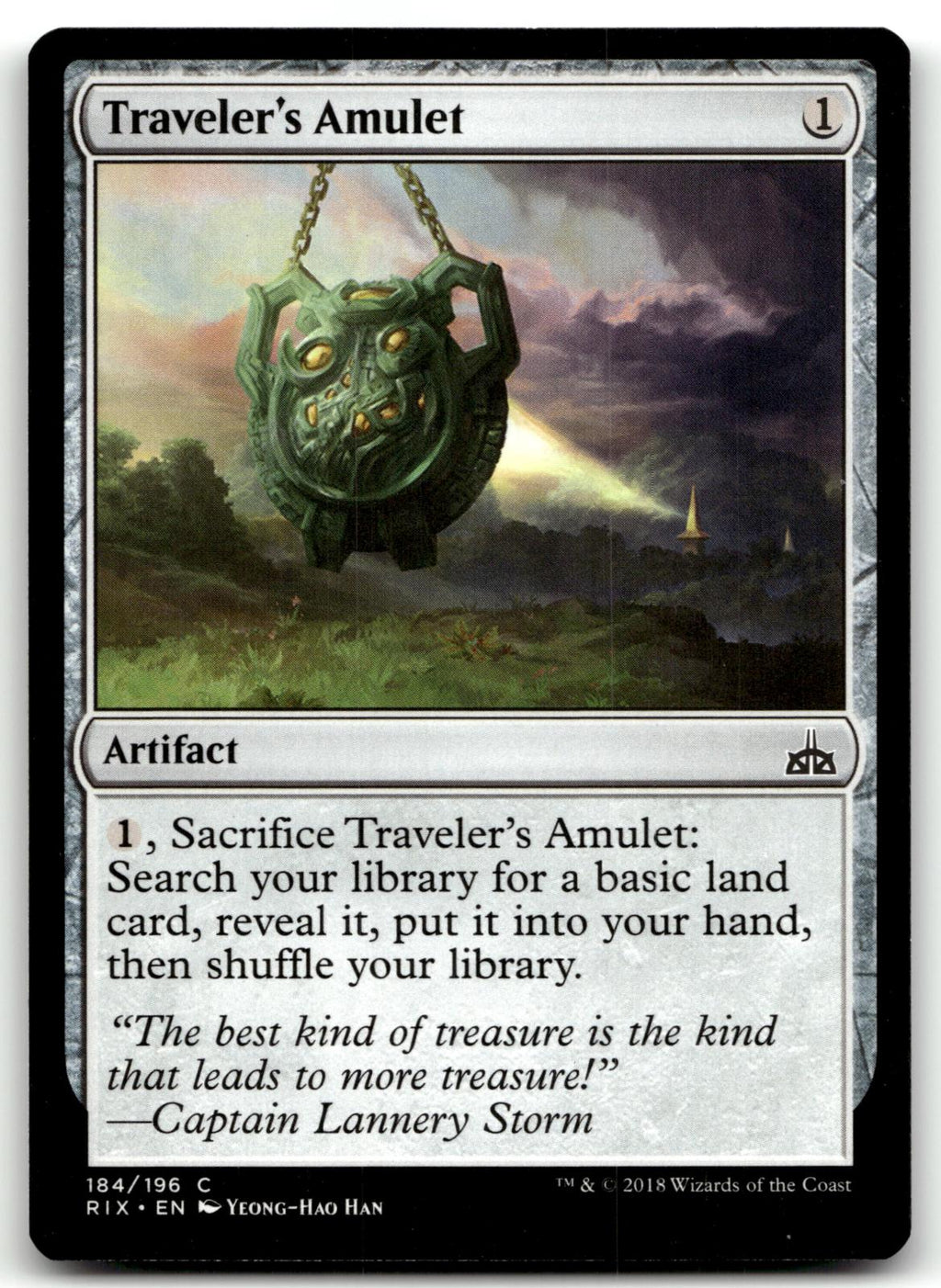 Traveler's Amulet 184 Common Rivals of Ixalan Magic: The Gathering Near Mint