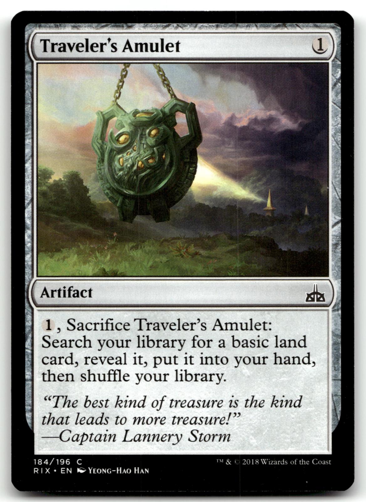 Traveler's Amulet 184 Common Rivals of Ixalan Magic: The Gathering Near Mint