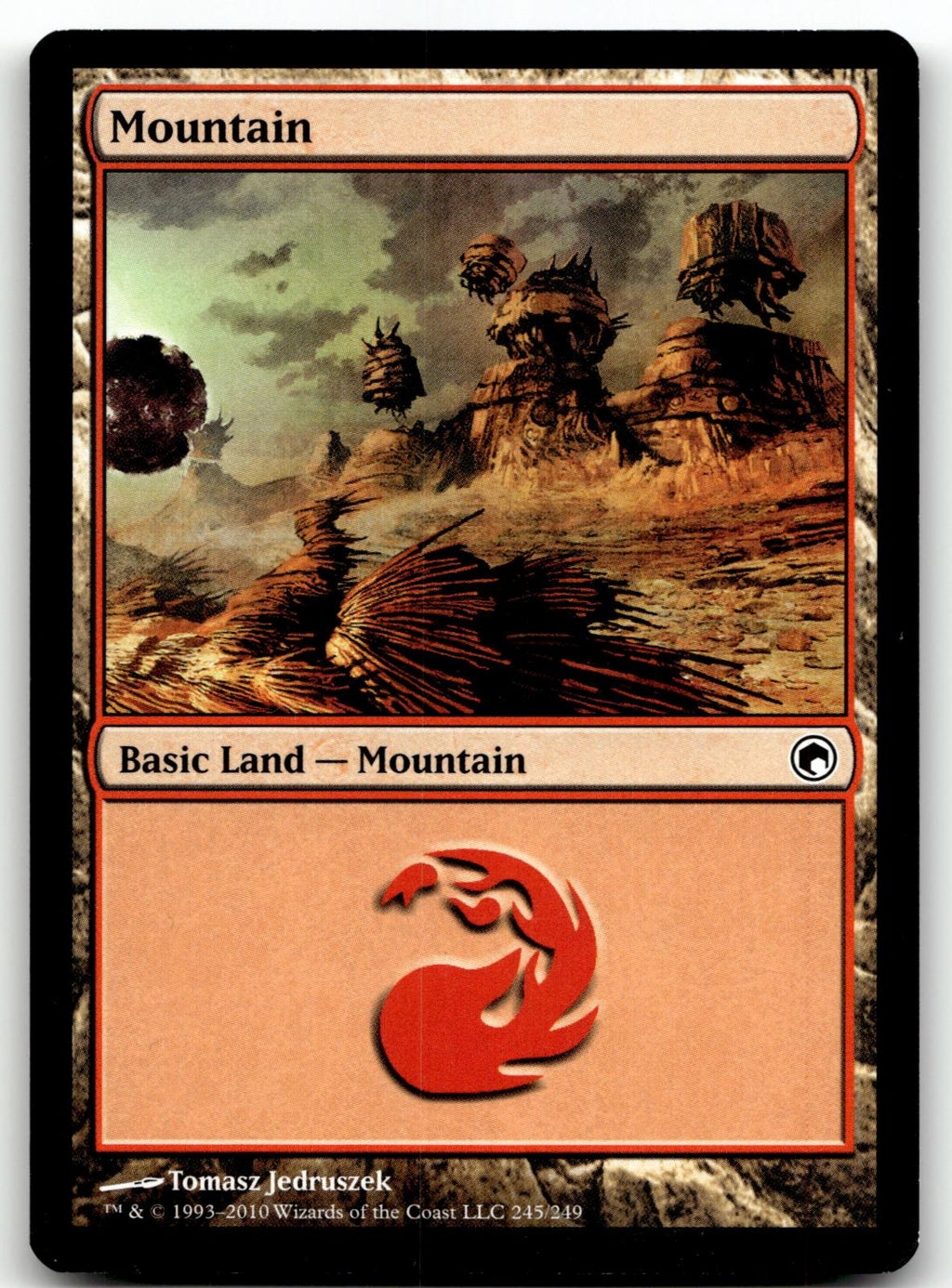 Mountain (245) 245 Land Scars of Mirrodin Magic: The Gathering Near Mint