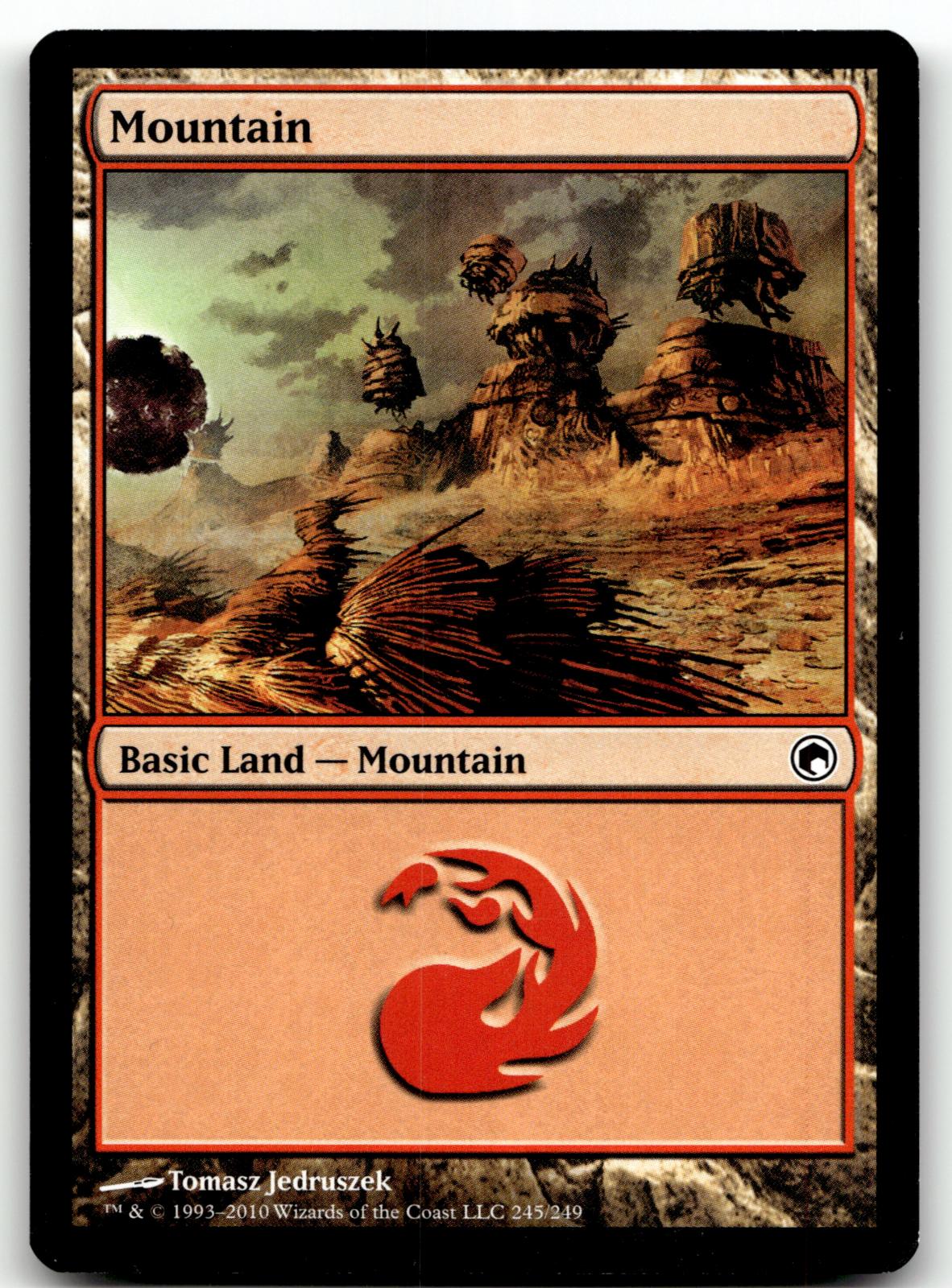 Mountain (245) 245 Land Scars of Mirrodin Magic: The Gathering Near Mint