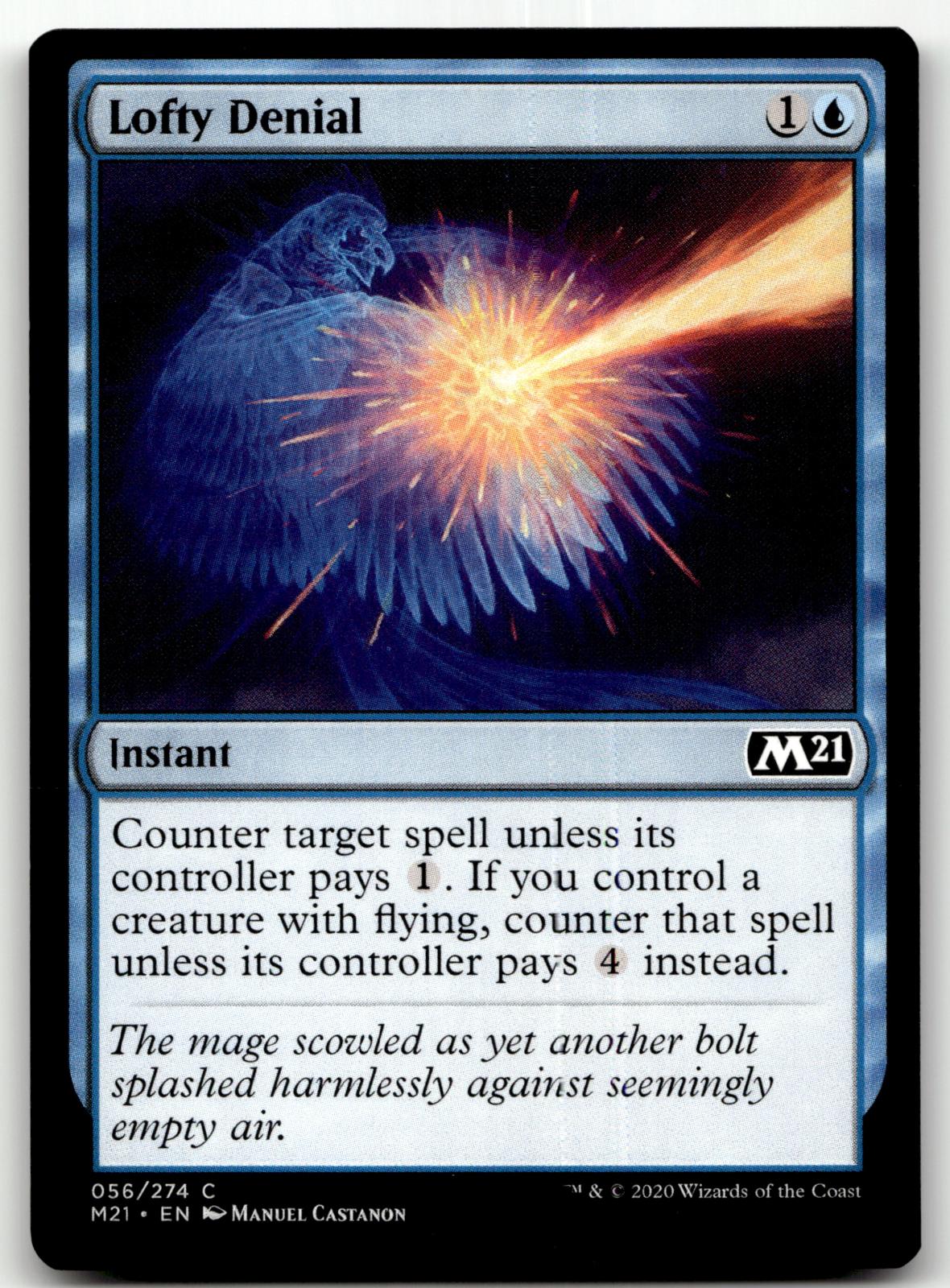 Lofty Denial 56 Common Core Set 2021 Magic: The Gathering Near Mint