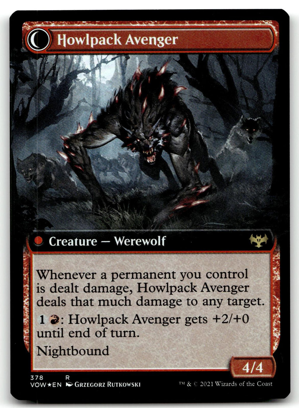 Ill-Tempered Loner (Extended Art) 378 Innistrad: Crimson Vow Magic: The Gathering Foil NM
