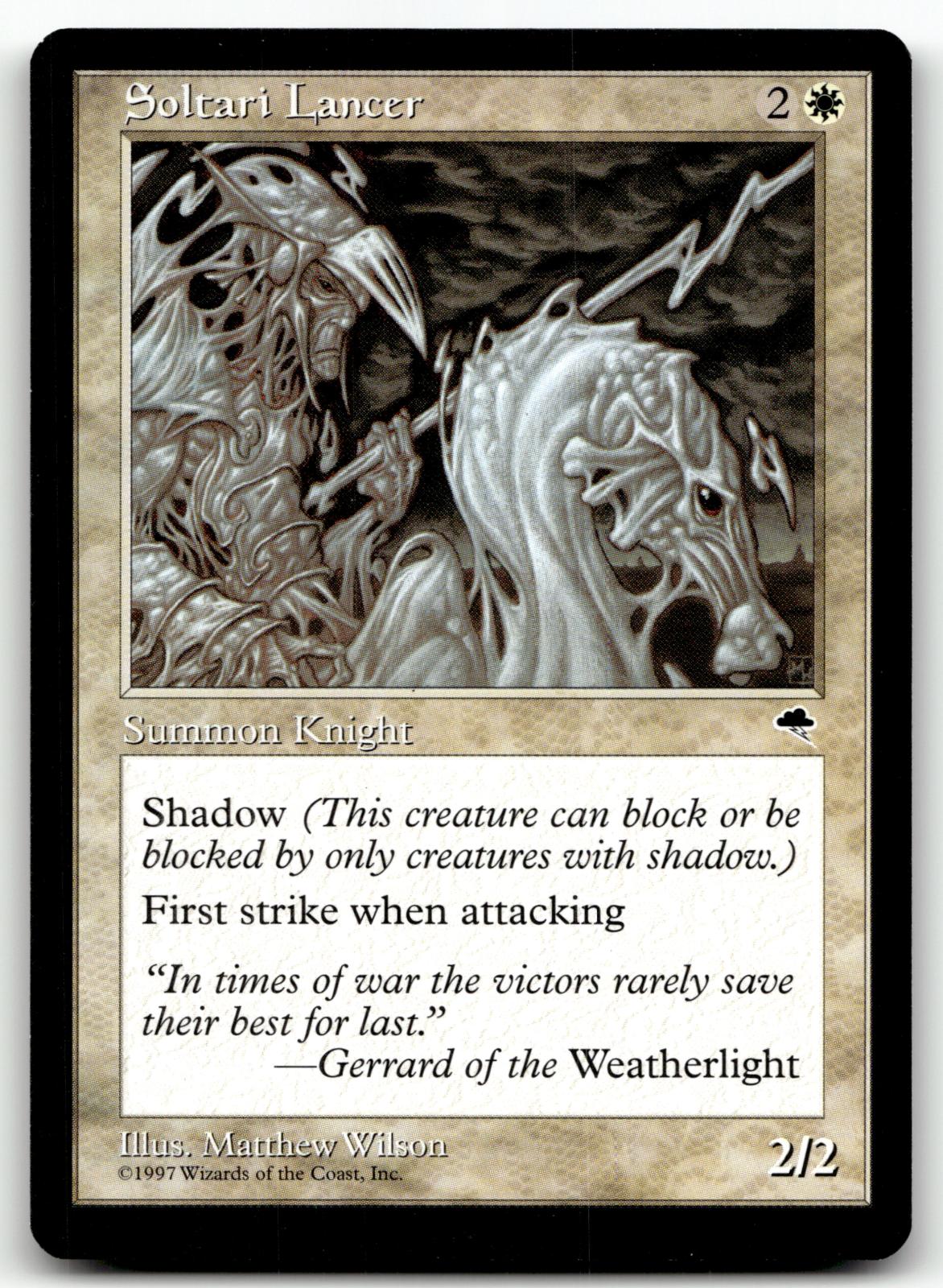 Soltari Lancer 44 Common Tempest Magic: The Gathering Near Mint