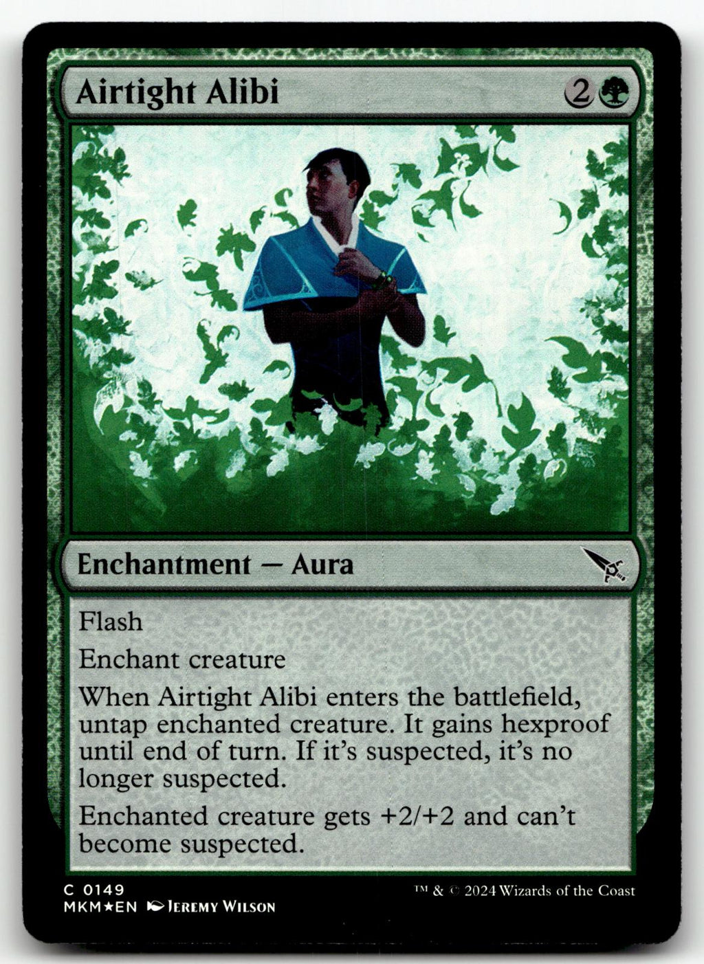 Airtight Alibi 149 Common Murders at Karlov Manor Magic: The Gathering Foil NM