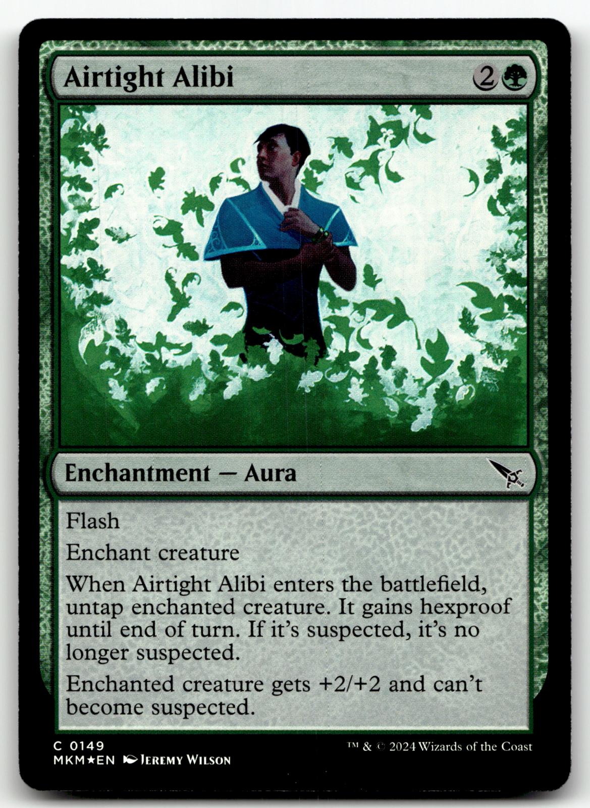 Airtight Alibi 149 Common Murders at Karlov Manor Magic: The Gathering Foil NM
