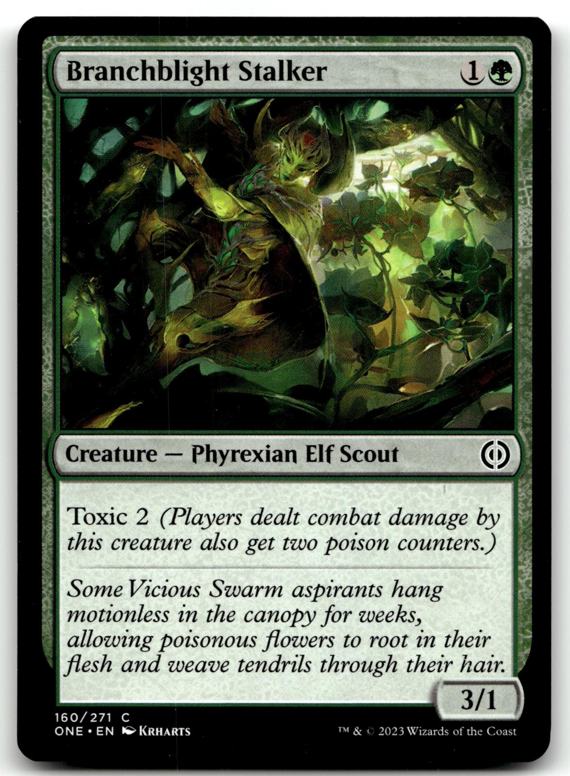 Branchblight Stalker 160 Phyrexia: All Will Be One Magic: The Gathering NM