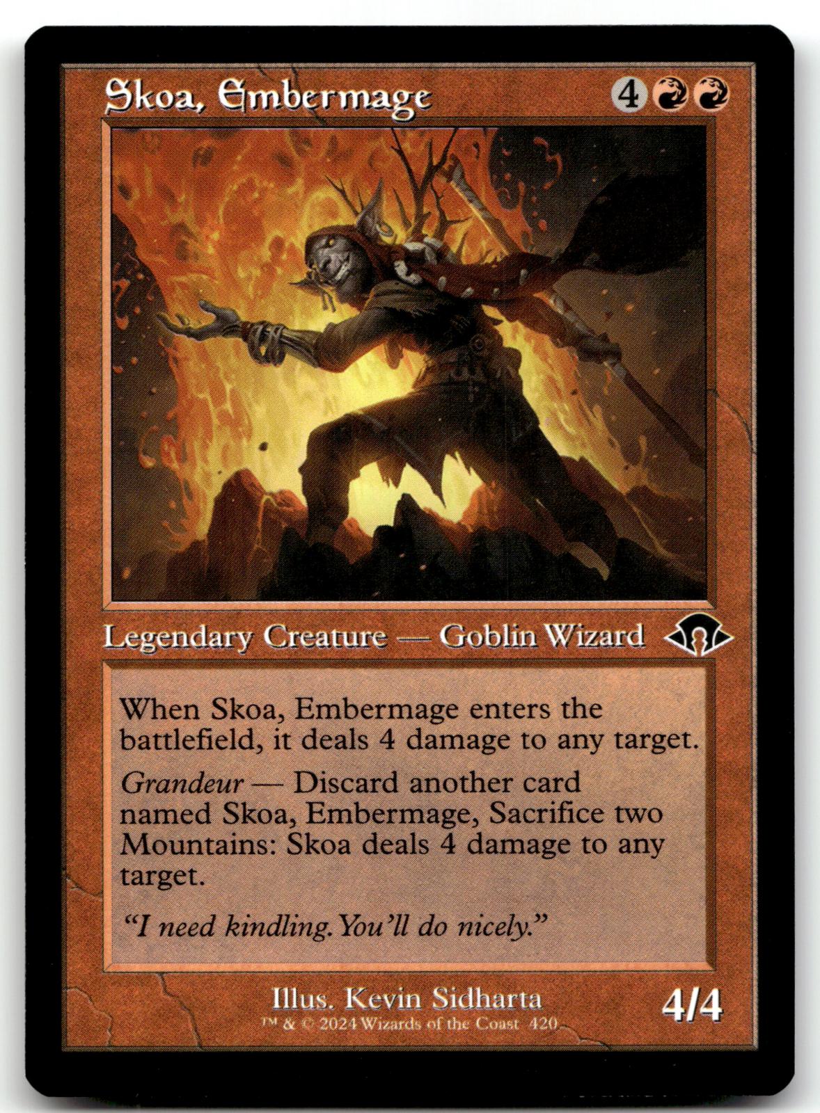 Skoa, Embermage (Retro Frame) 420 Modern Horizons 3 Magic: The Gathering NM