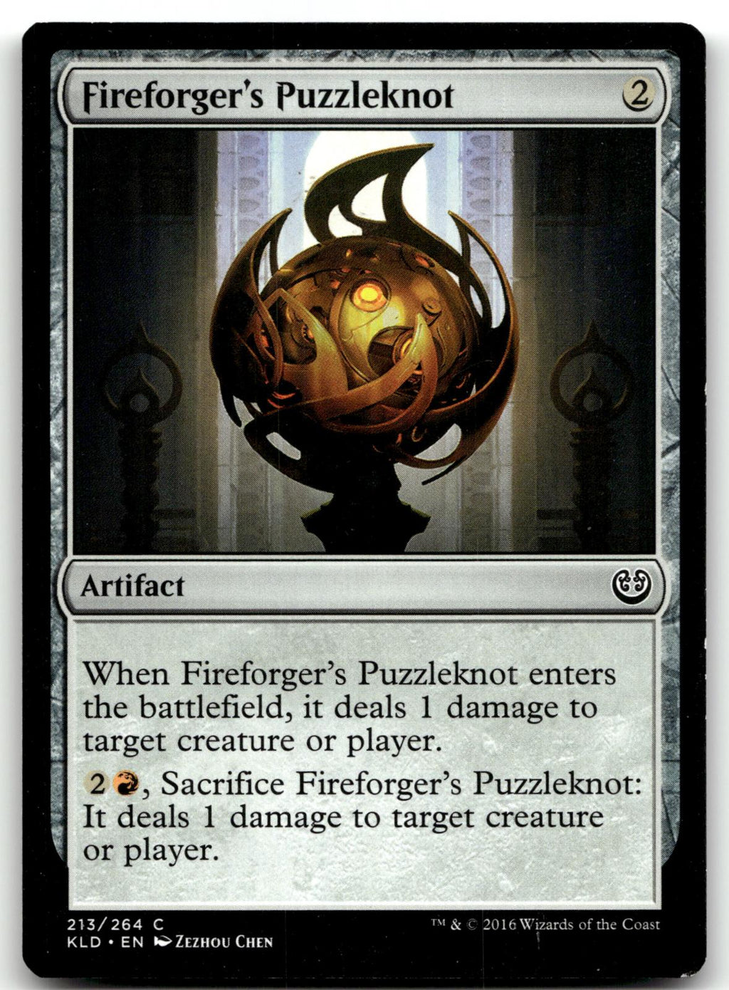 Fireforger's Puzzleknot 213 Common Kaladesh Magic: The Gathering Near Mint