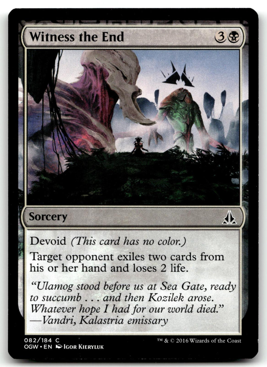 Witness the End 82 Common Oath of the Gatewatch Magic: The Gathering Near Mint
