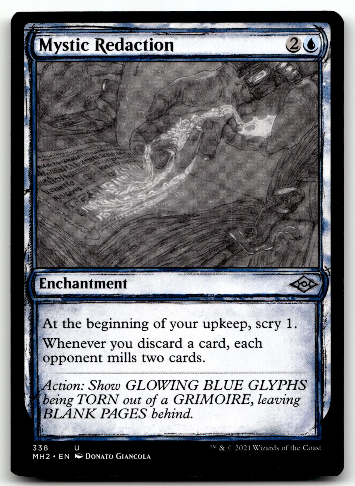 Mystic Redaction (Showcase) 338 Modern Horizons 2 Magic: The Gathering NM