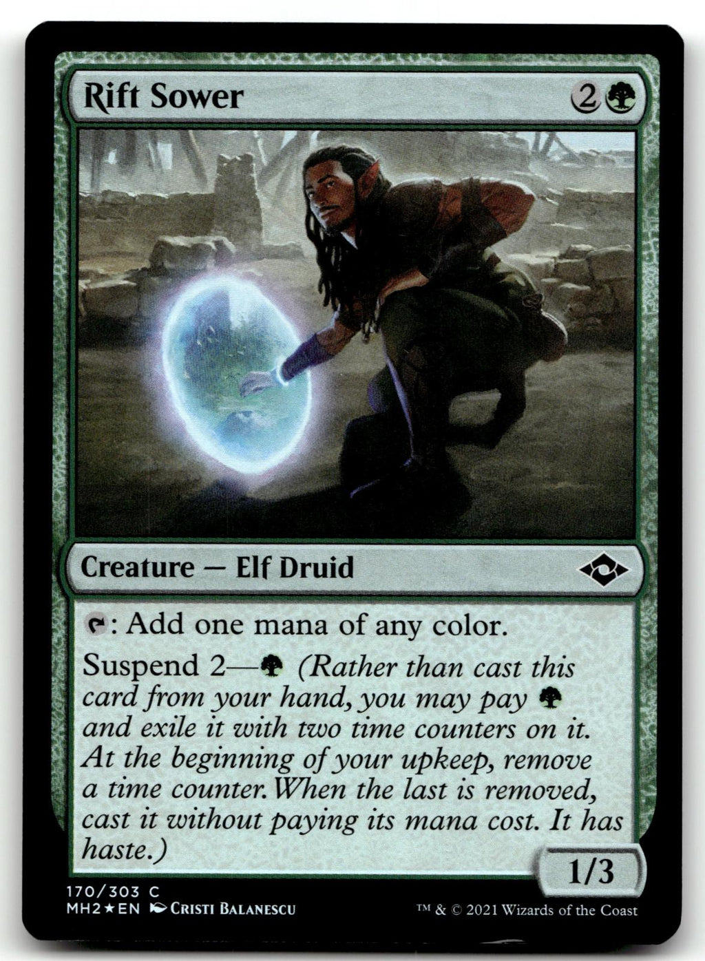 Rift Sower 170 Common Modern Horizons 2 Magic: The Gathering Foil Near Mint