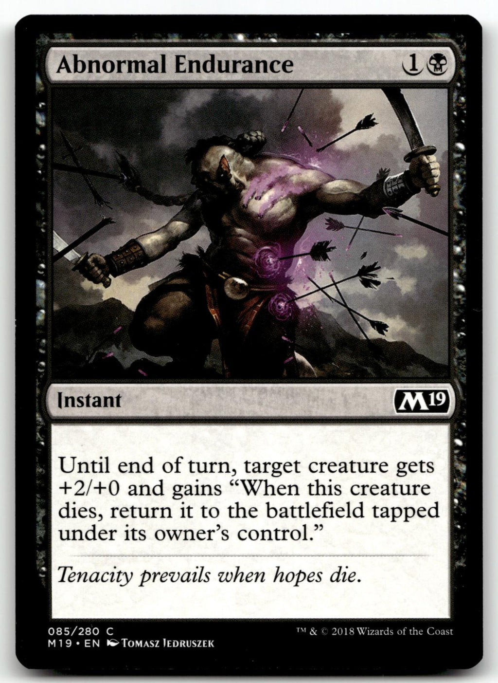 Abnormal Endurance 85 Common Core Set 2019 Magic: The Gathering Near Mint