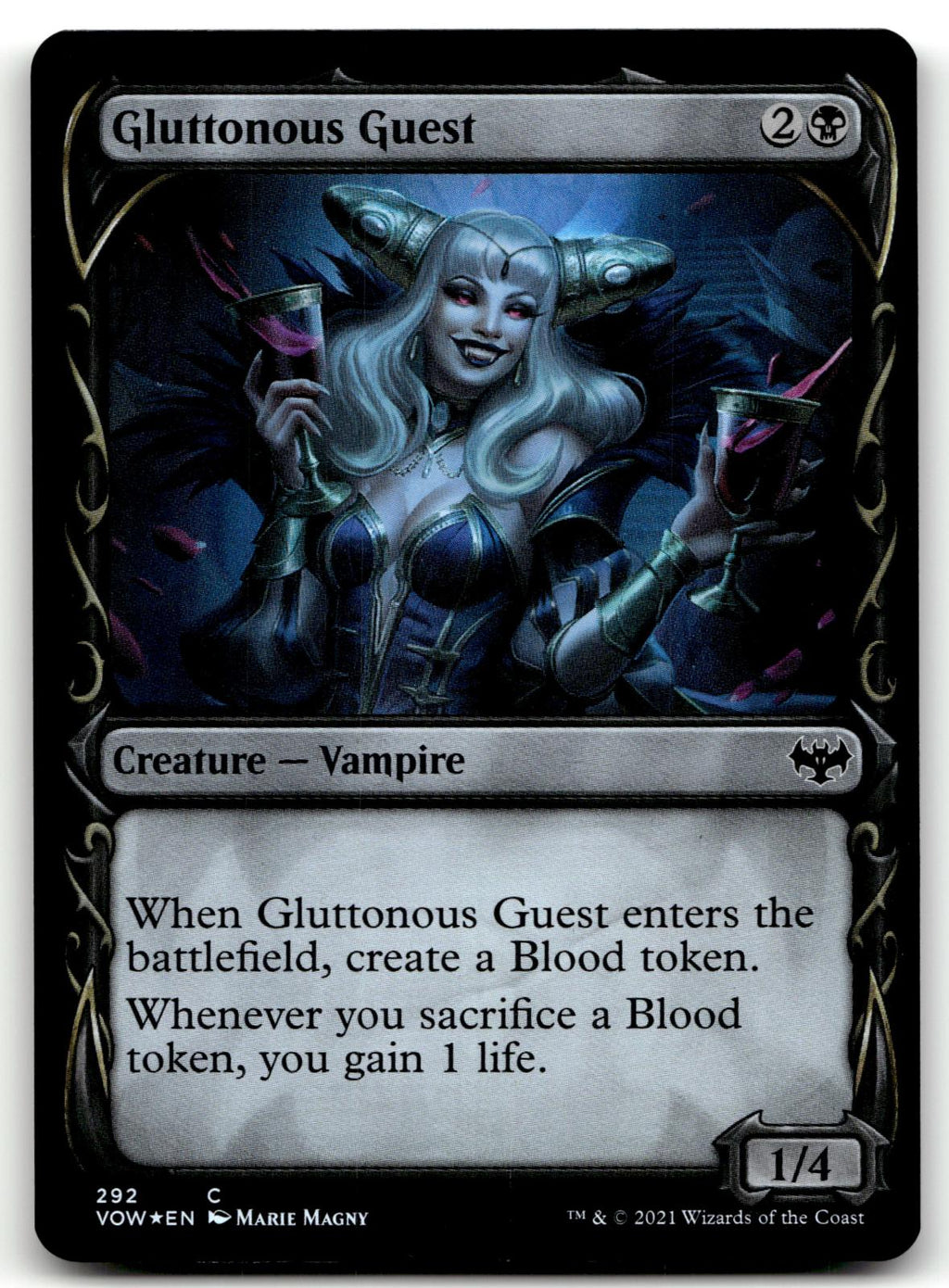 Gluttonous Guest (Showcase) 292 Innistrad: Crimson Vow Magic: The Gathering Foil NM