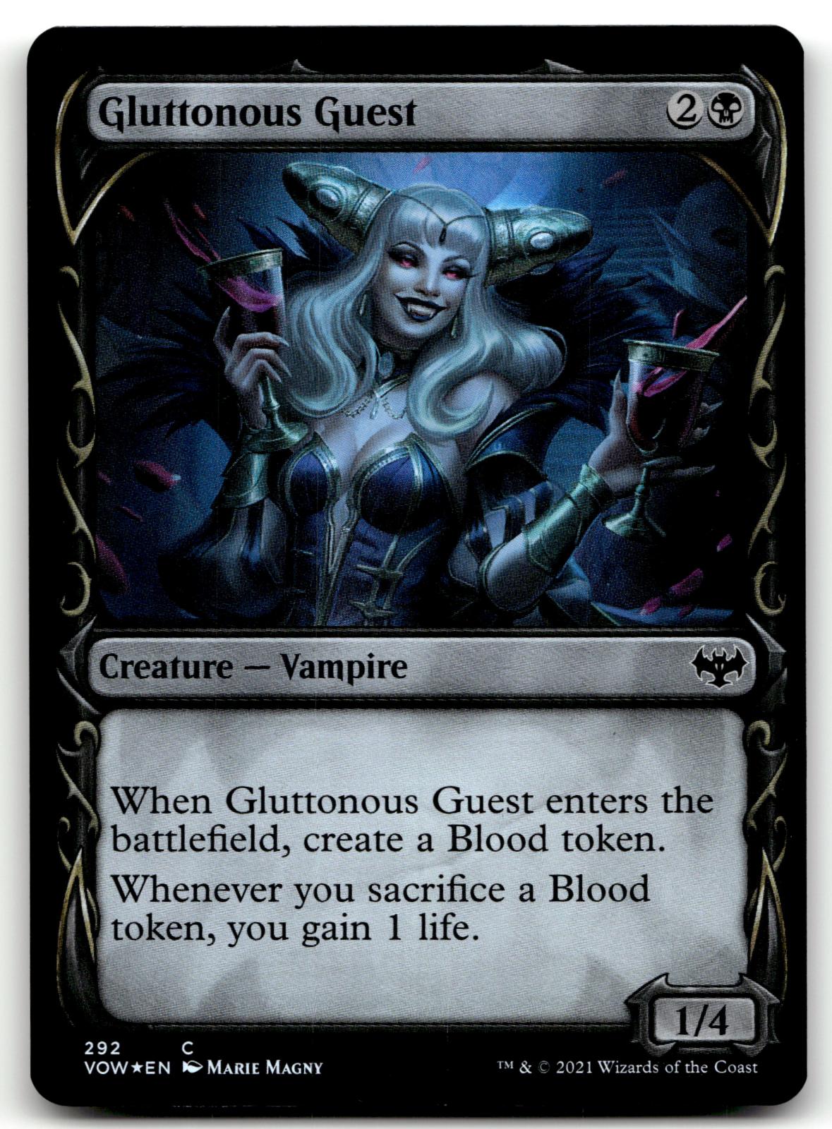 Gluttonous Guest (Showcase) 292 Innistrad: Crimson Vow Magic: The Gathering Foil NM