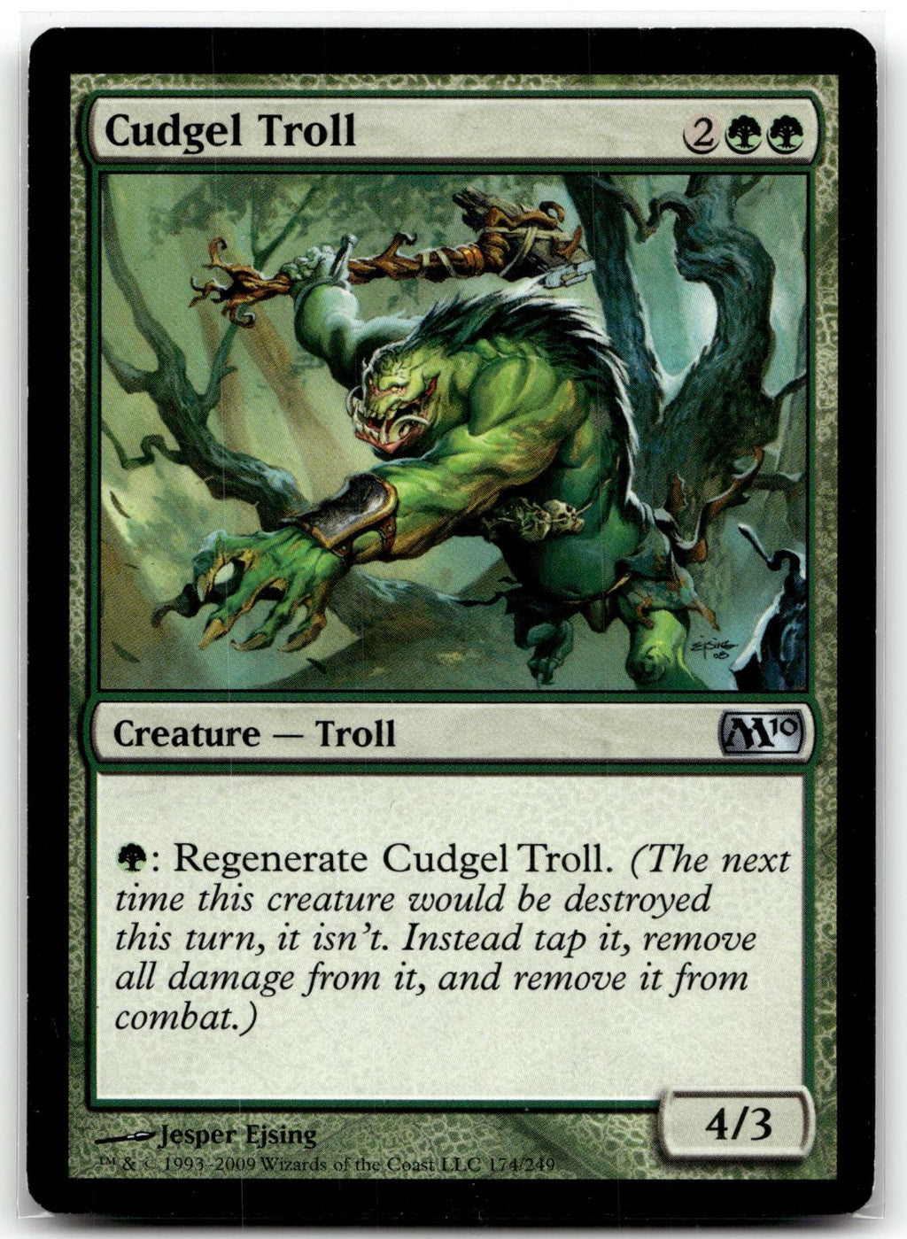 Cudgel Troll 167 Uncommon Magic 2011 (M11) Magic: The Gathering Near Mint
