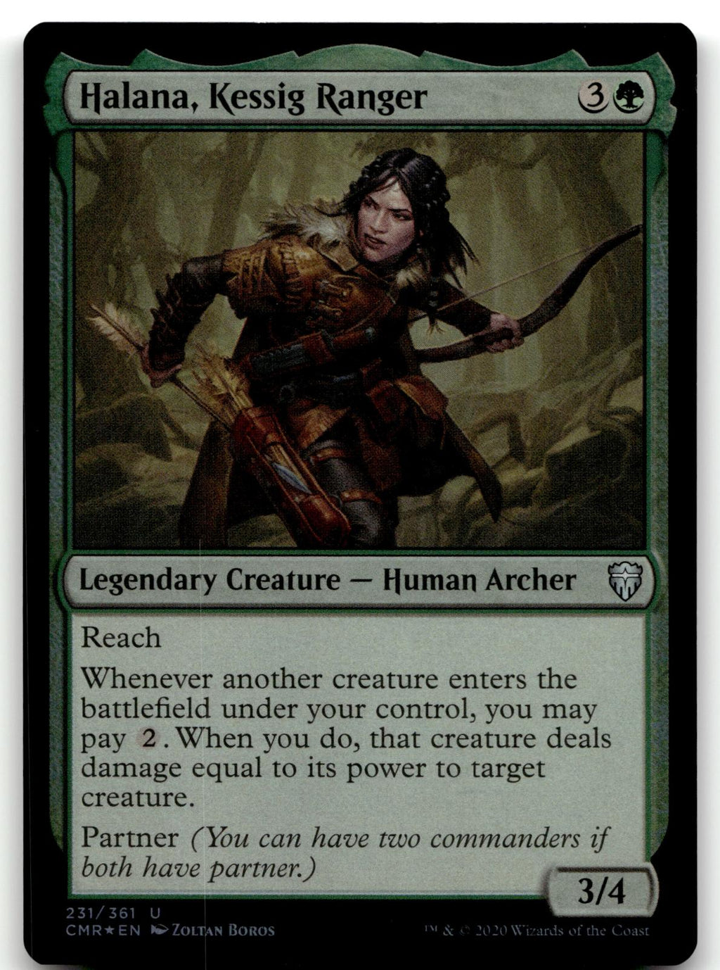 Halana, Kessig Ranger 231 Commander Legends Magic: The Gathering Foil NM