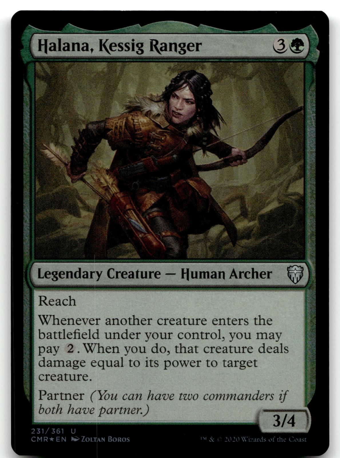 Halana, Kessig Ranger 231 Commander Legends Magic: The Gathering Foil NM