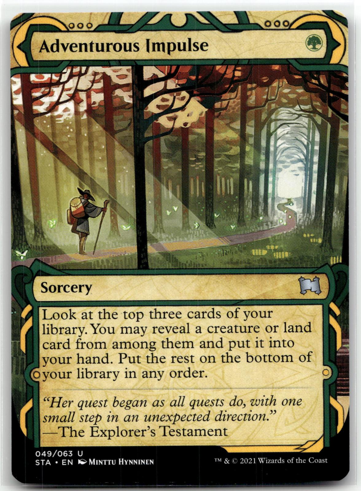 Adventurous Impulse (Foil Etched) 49 Strixhaven: Mystical Archives Magic: 