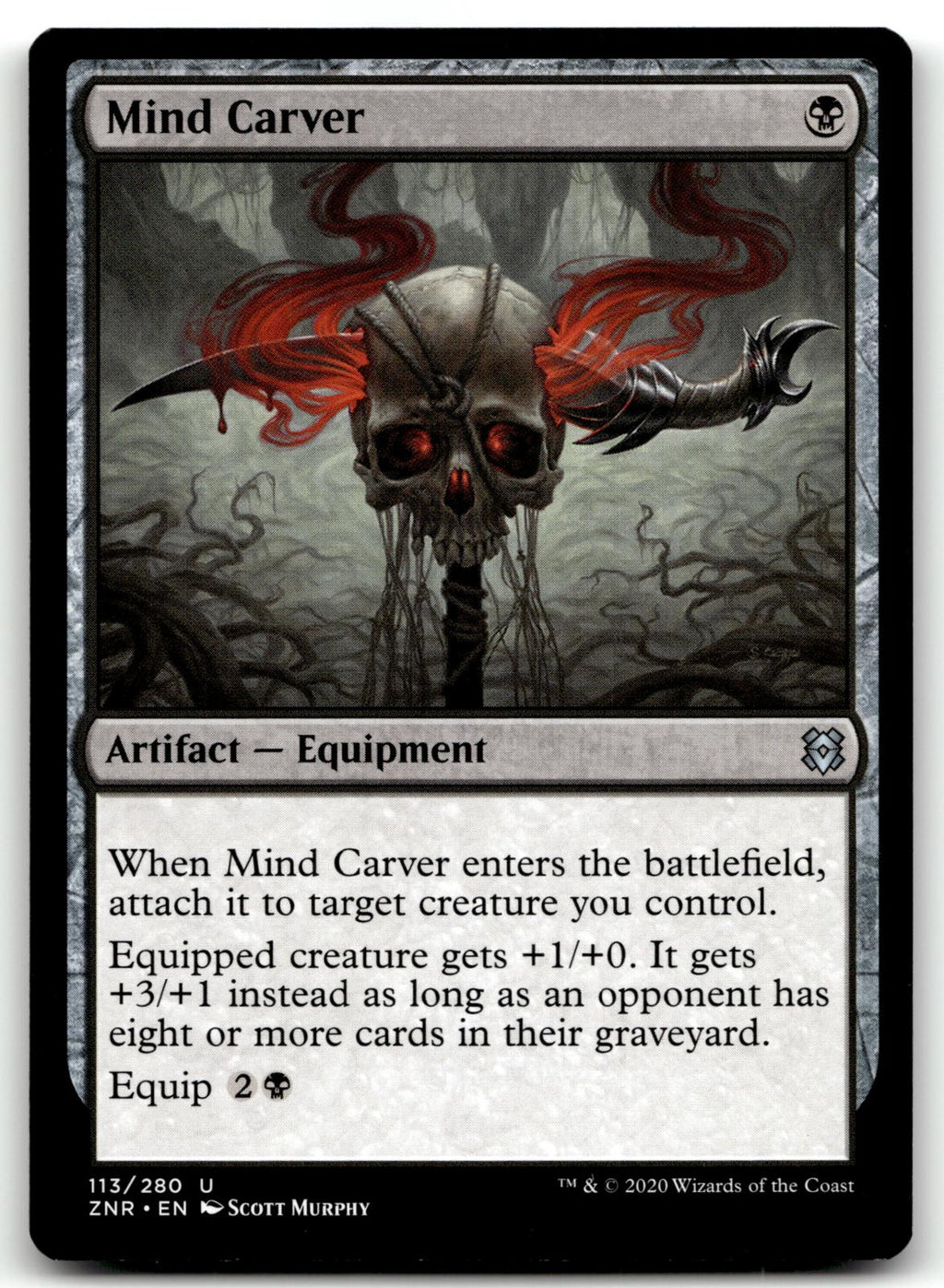 Mind Carver 113 Uncommon Zendikar Rising Magic: The Gathering Near Mint