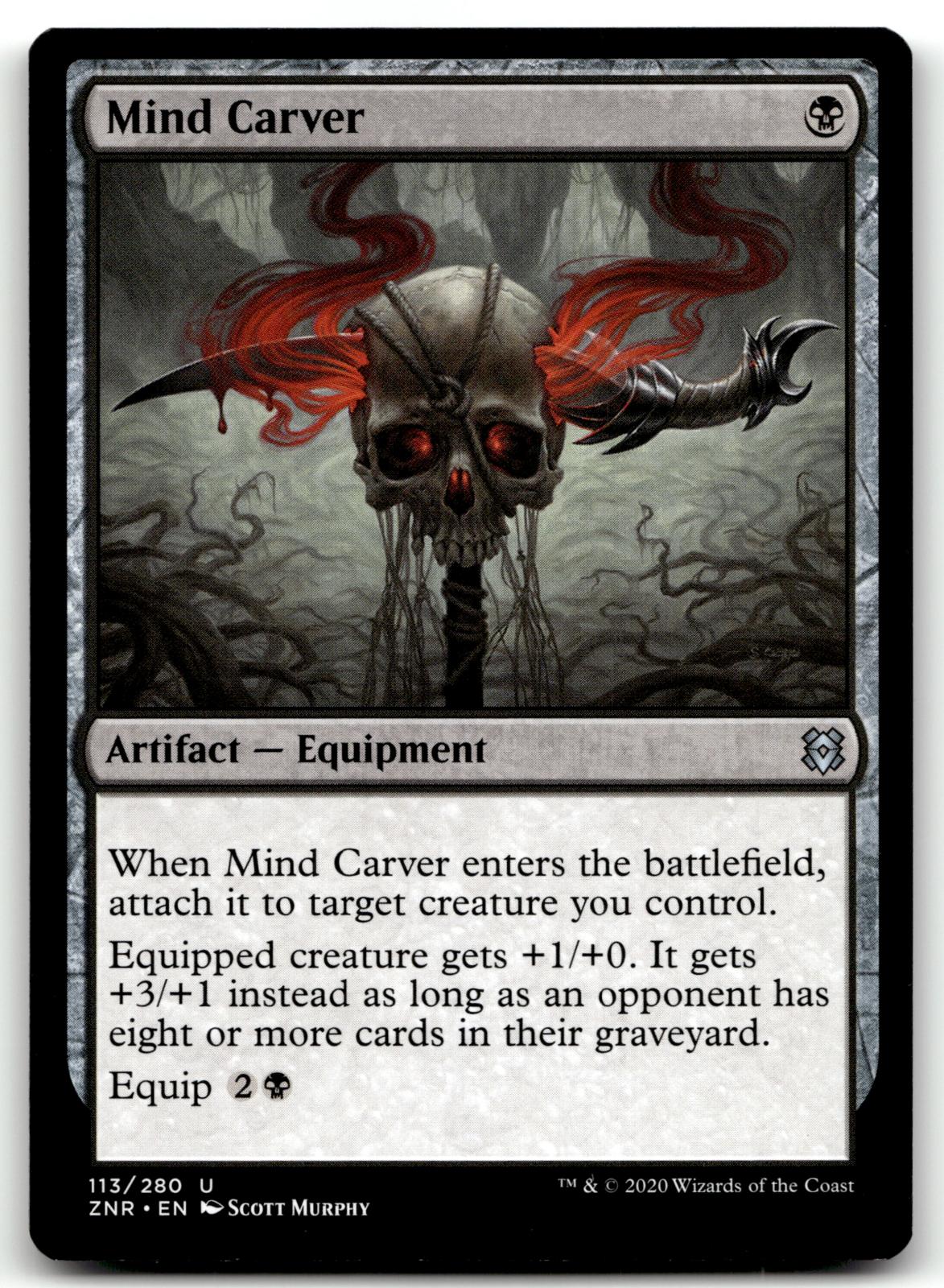 Mind Carver 113 Uncommon Zendikar Rising Magic: The Gathering Near Mint