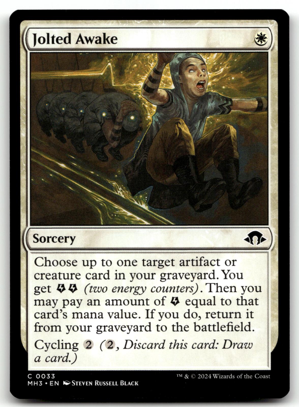 Jolted Awake 33 Common Modern Horizons 3 Magic: The Gathering Near Mint