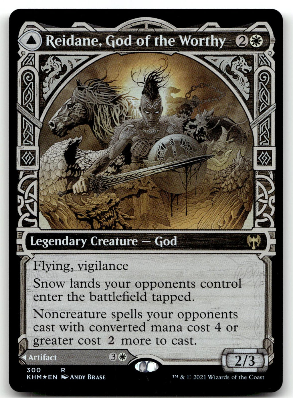 Reidane, God of the Worthy (Showcase) 300 Kaldheim Magic: The Gathering Foil NM