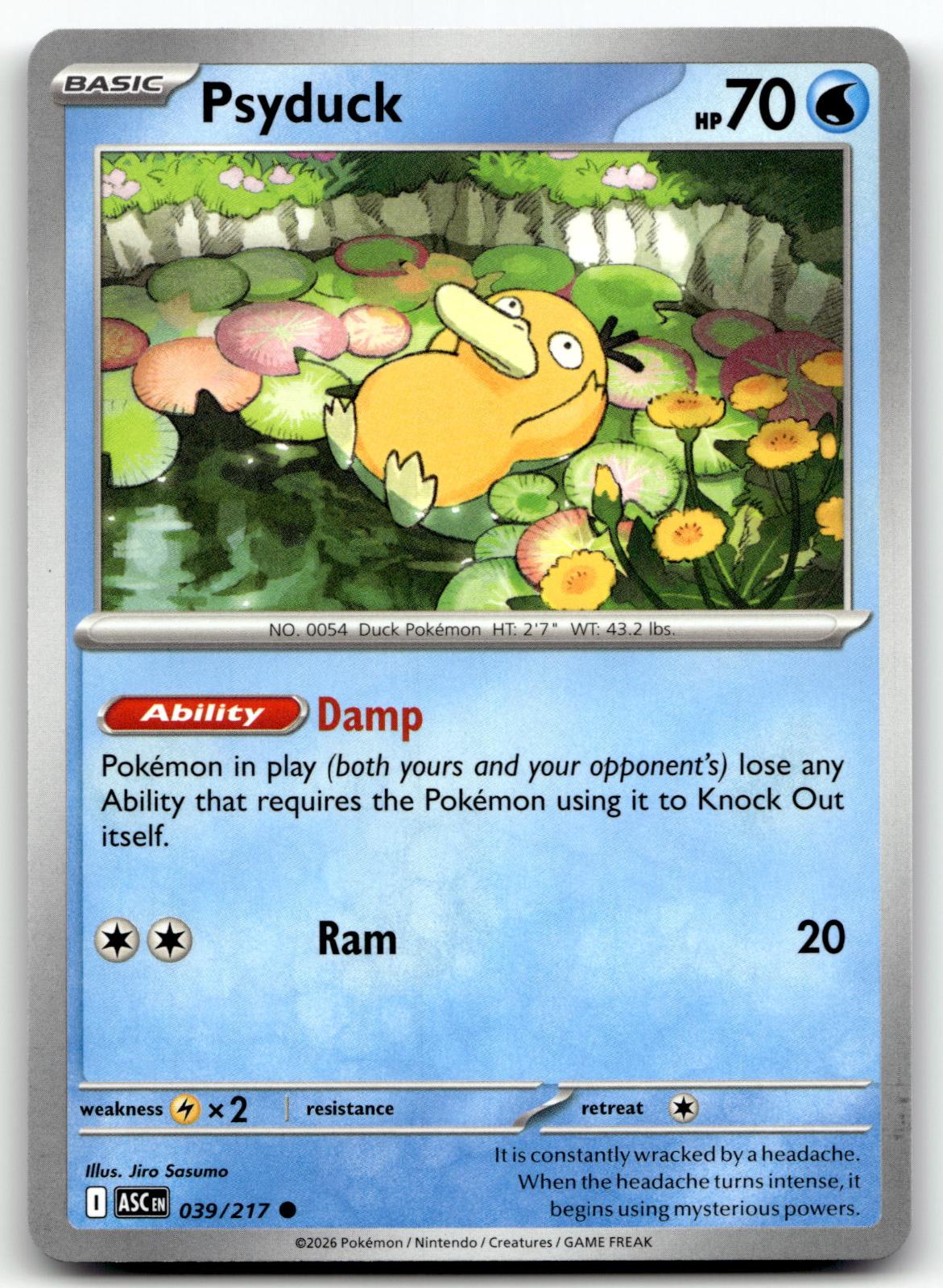 Psyduck 039/217 Common Ascended Heroes Pokemon Near Mint