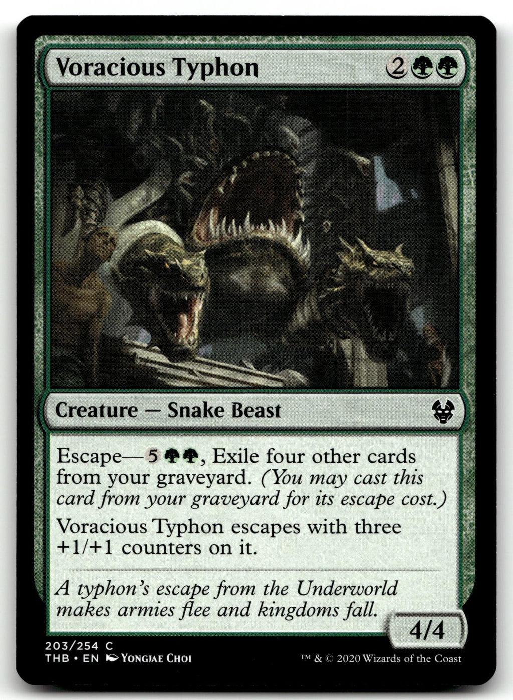 Voracious Typhon 203 Common Theros Beyond Death Magic: The Gathering Near Mint