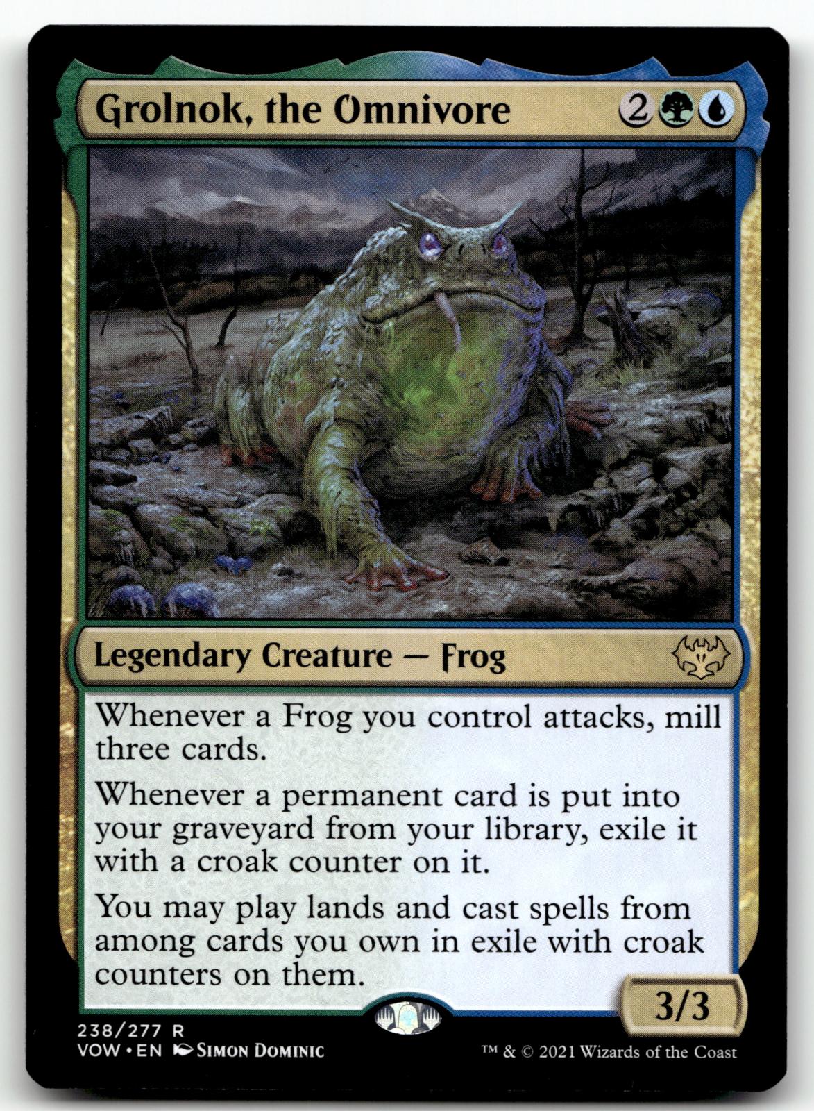 Grolnok, the Omnivore 238 Rare Innistrad: Crimson Vow Magic: The Gathering NM