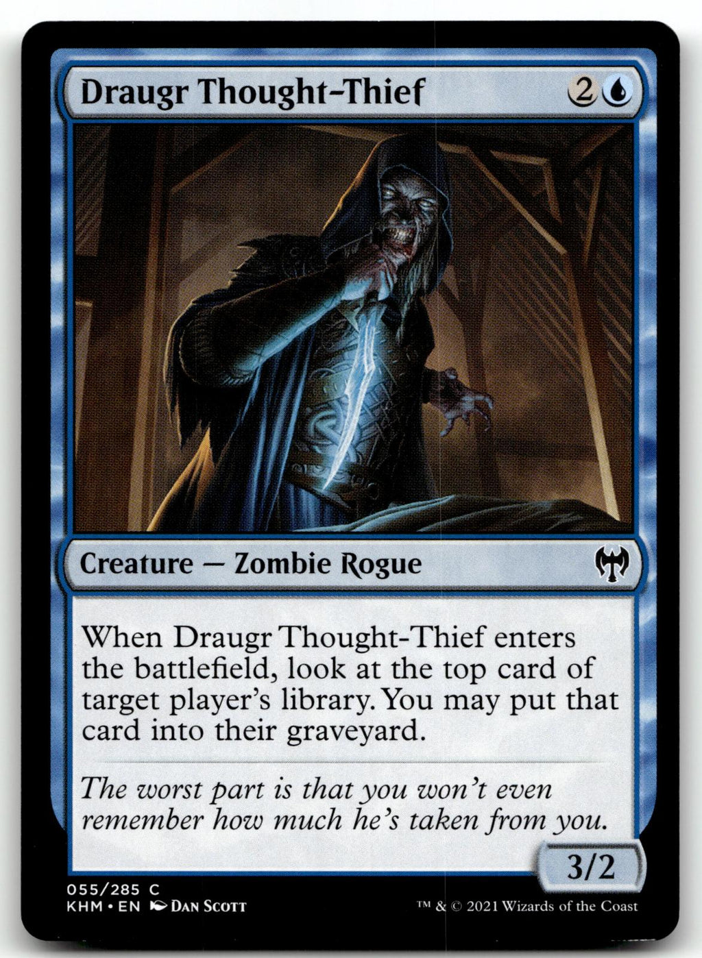 Draugr Thought-Thief 55 Common Kaldheim Magic: The Gathering Near Mint