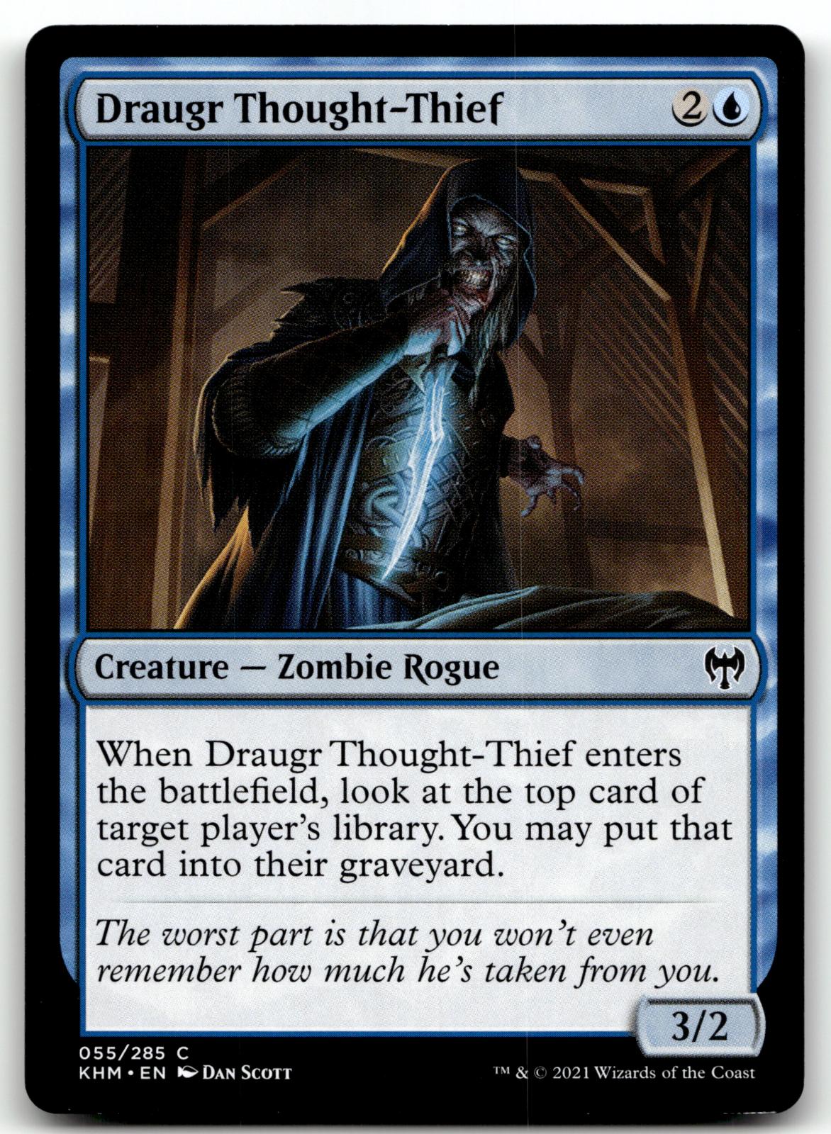 Draugr Thought-Thief 55 Common Kaldheim Magic: The Gathering Near Mint