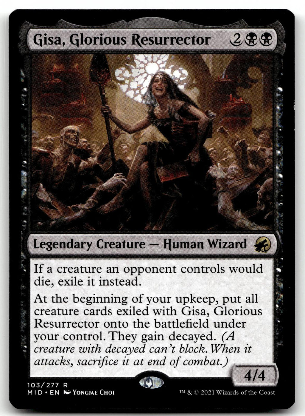 Gisa, Glorious Resurrector 103 Innistrad: Midnight Hunt Magic: The Gathering NM