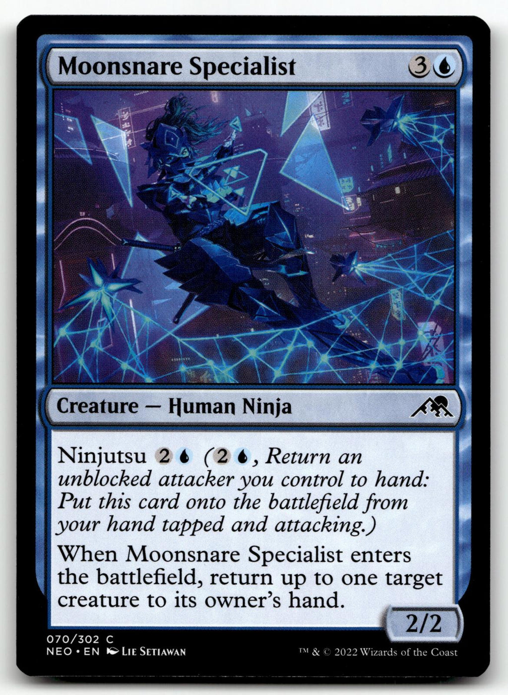 Moonsnare Specialist 70 Common Kamigawa: Neon Dynasty Magic: The Gathering NM