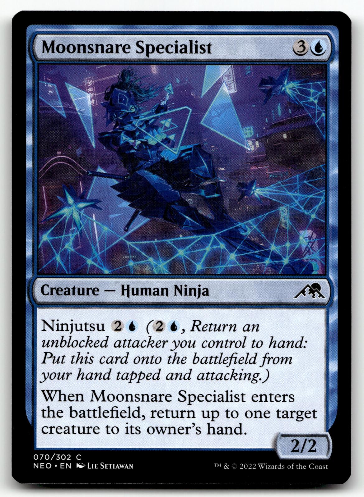 Moonsnare Specialist 70 Common Kamigawa: Neon Dynasty Magic: The Gathering NM