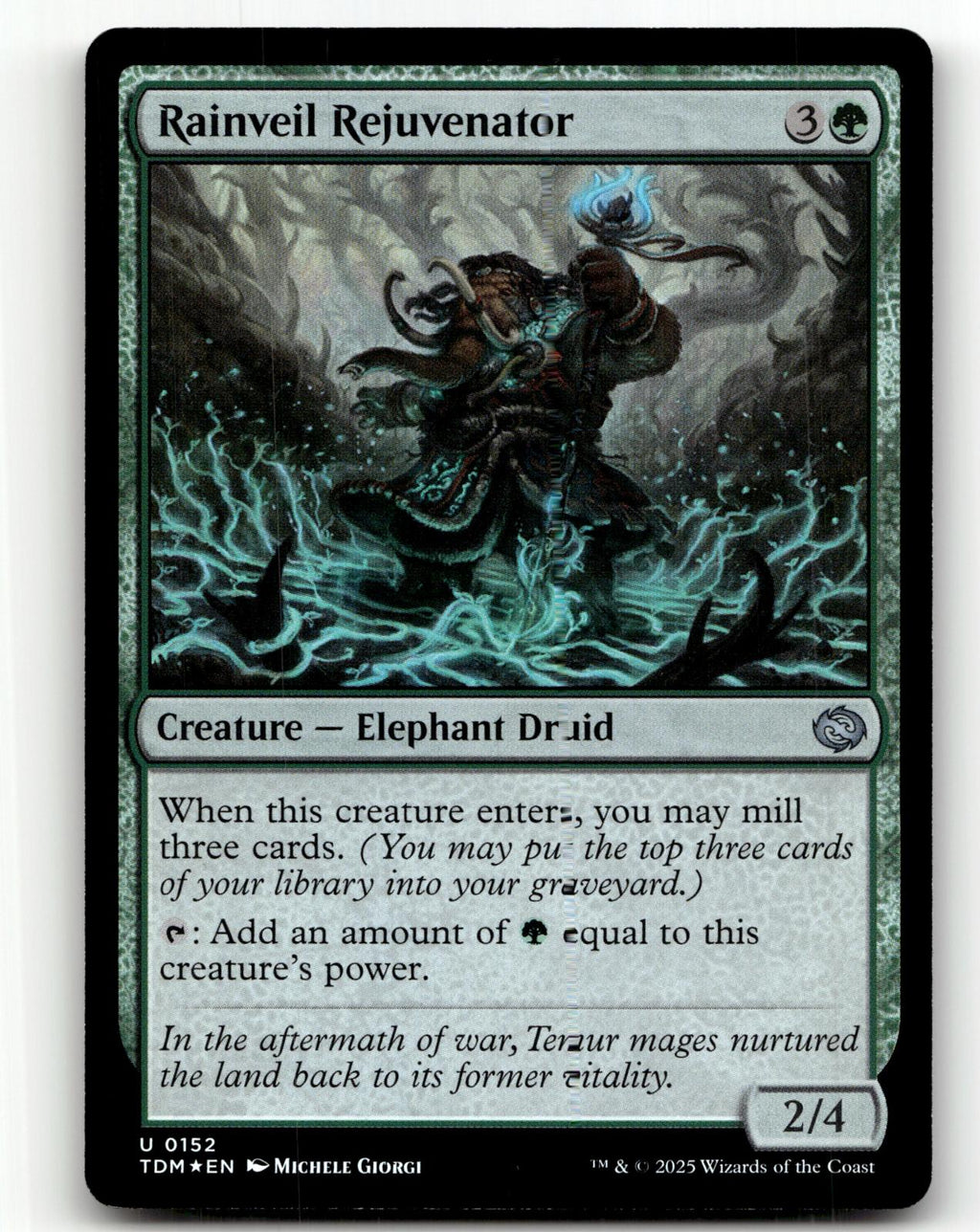 Rainveil Rejuvenator 152 Tarkir: Dragonstorm Magic: The Gathering Foil NM