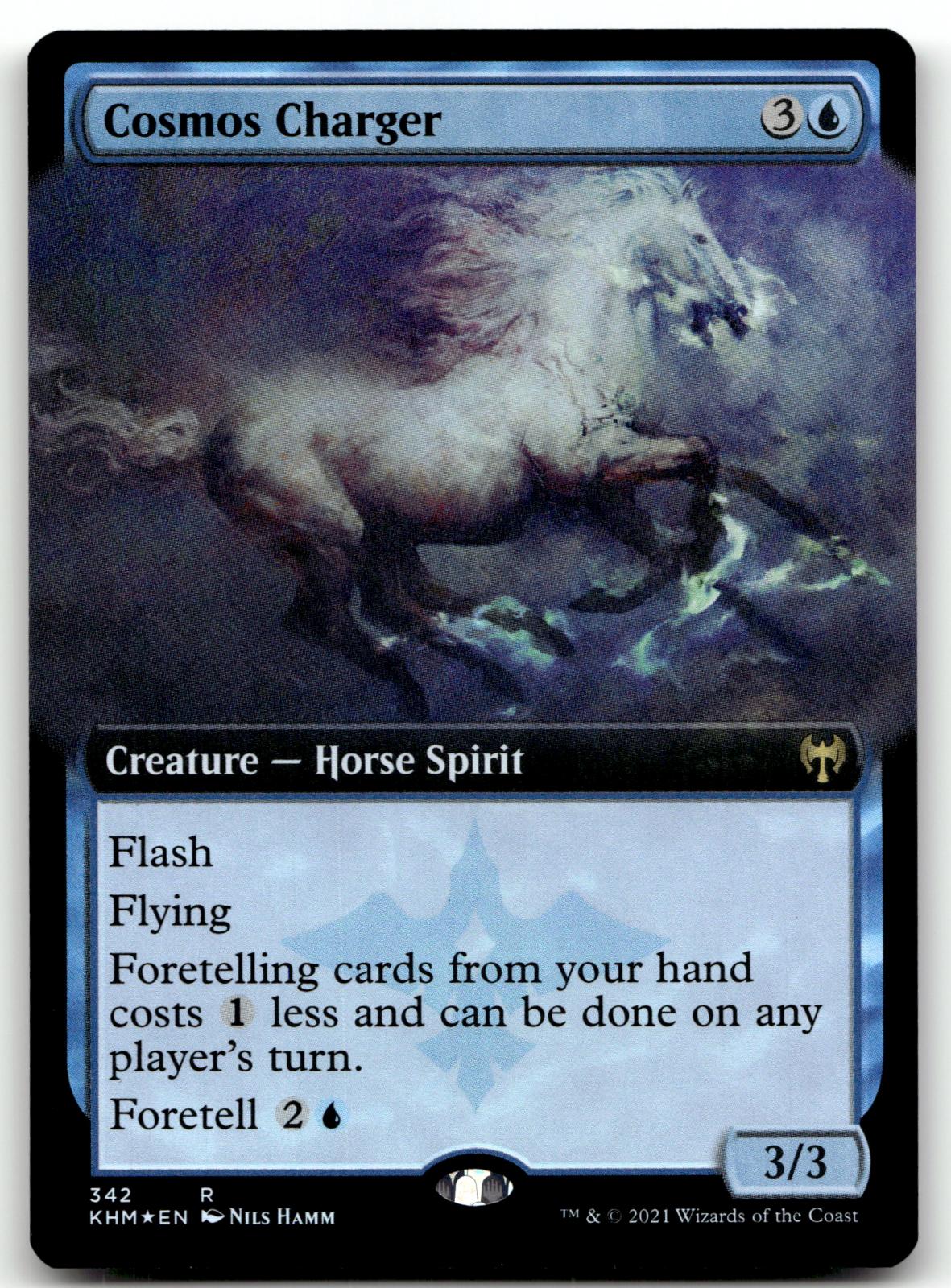 Cosmos Charger (Extended Art) 342 Rare Kaldheim Magic: The Gathering Foil NM