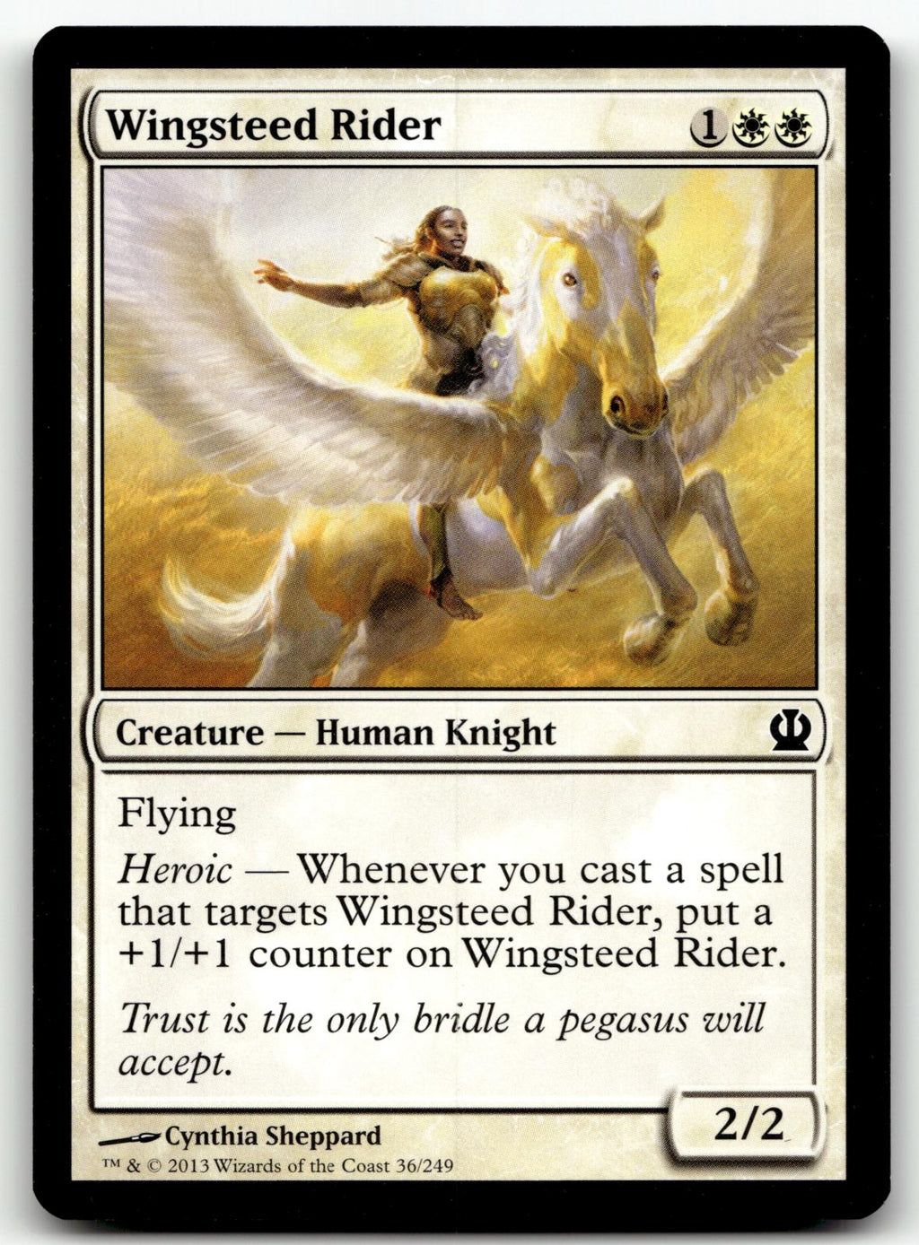 Wingsteed Rider 36 Common Theros Magic: The Gathering Near Mint