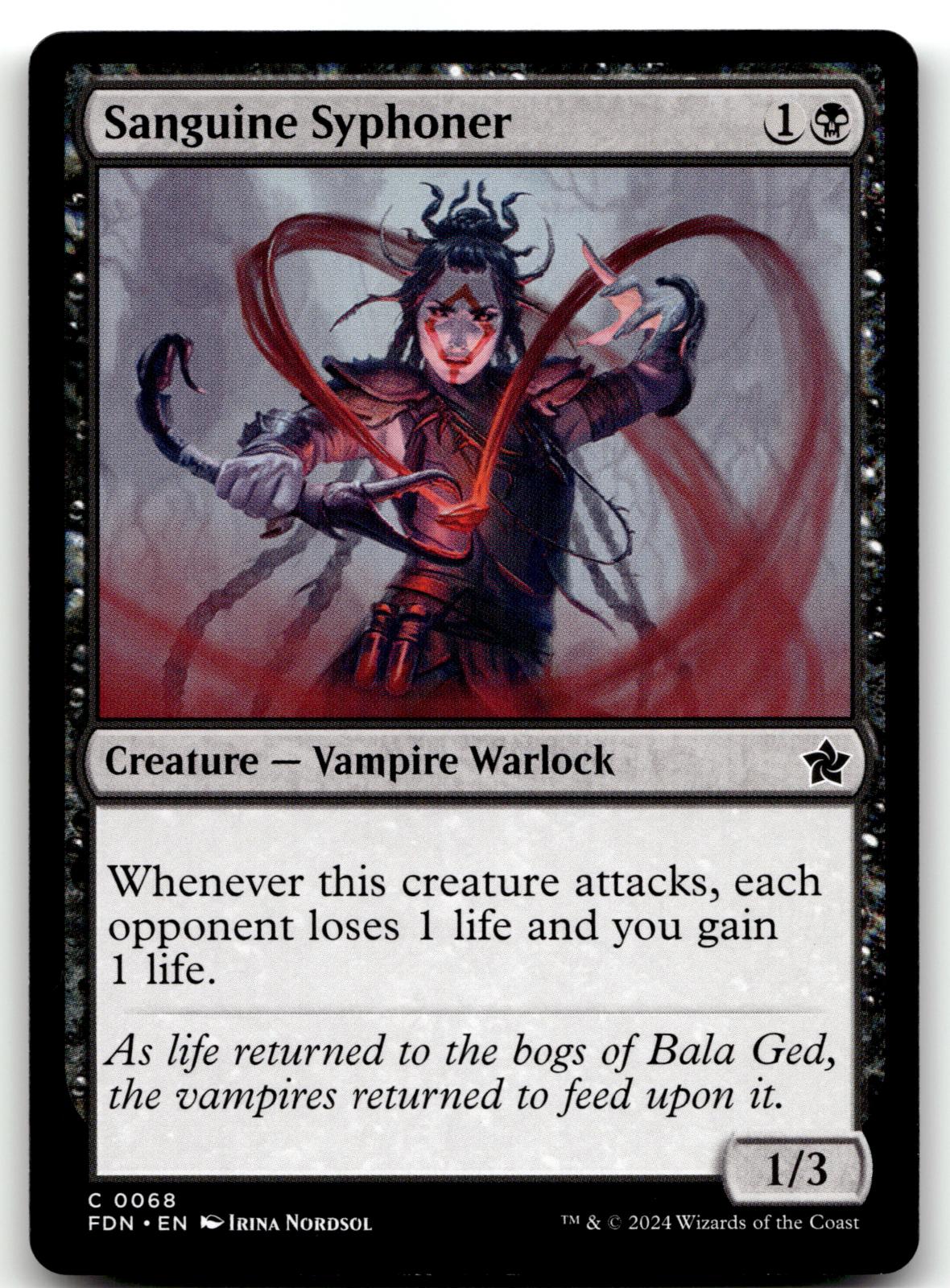 Sanguine Syphoner 68 Common Foundations Magic: The Gathering Near Mint