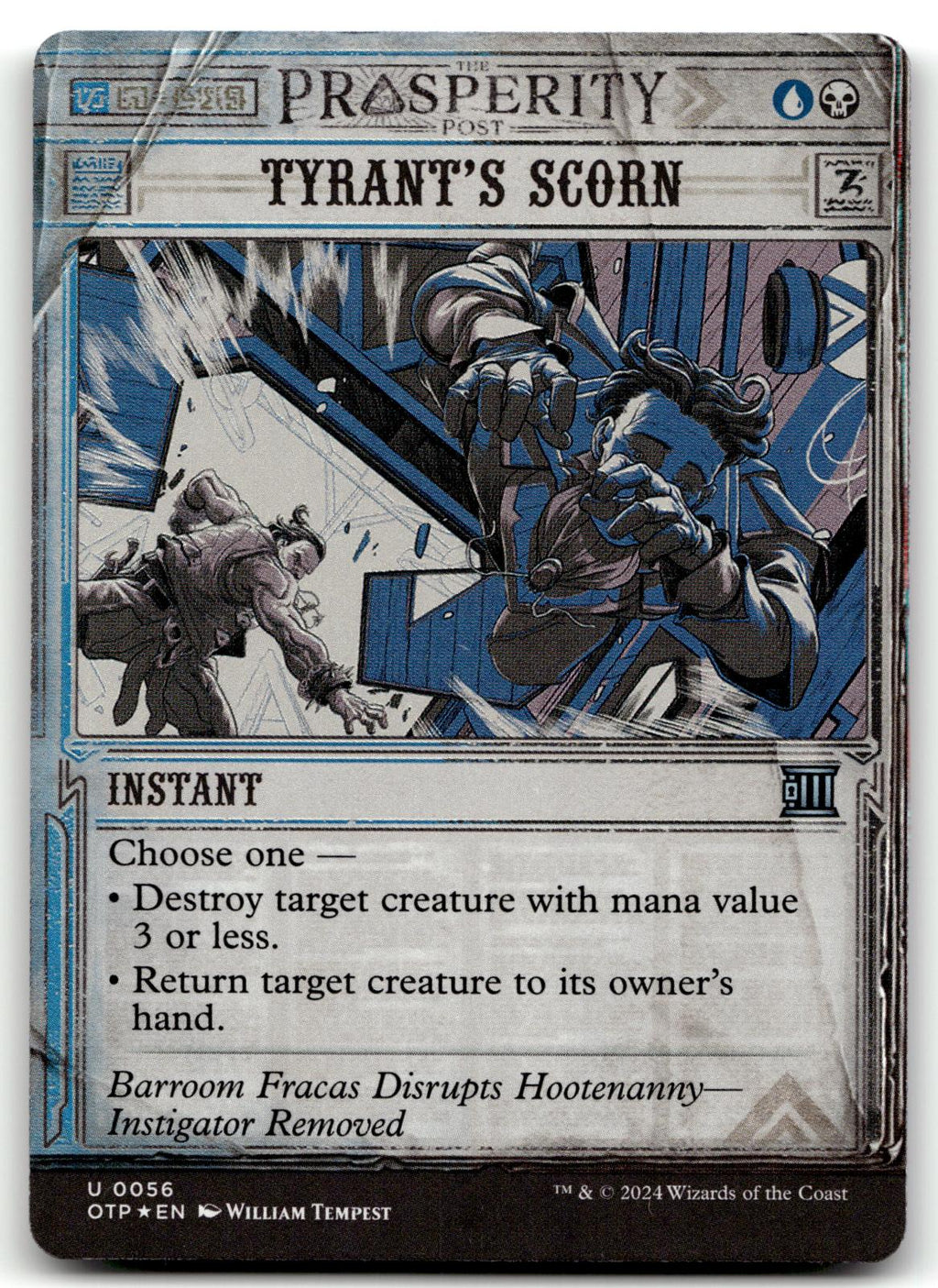 Tyrant's Scorn 56 Outlaws of Thunder Junction: Breaking News Magic: The Gathering Foil NM