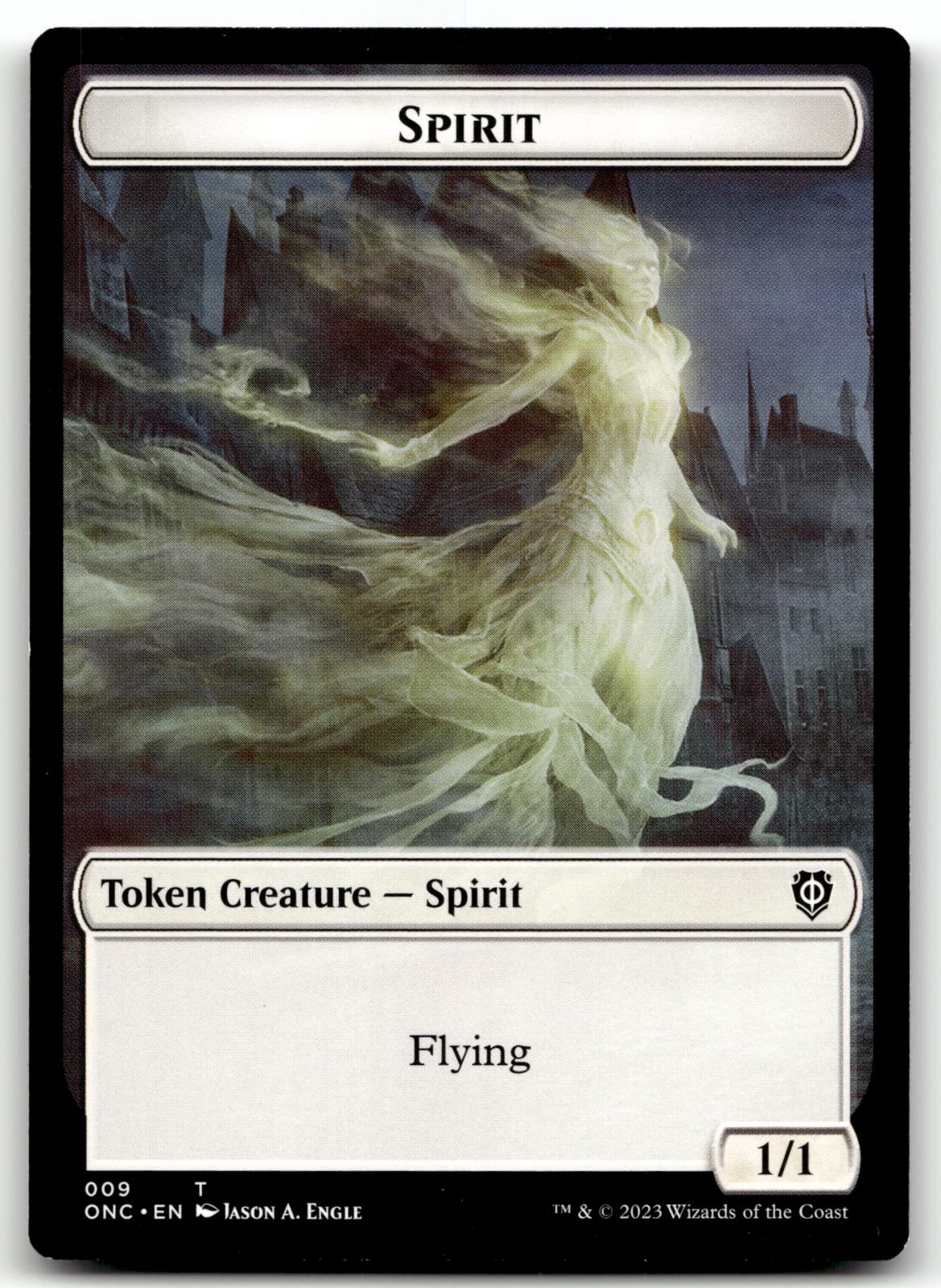 Spirit Token 3 Token Commander Legends Magic: The Gathering Near Mint