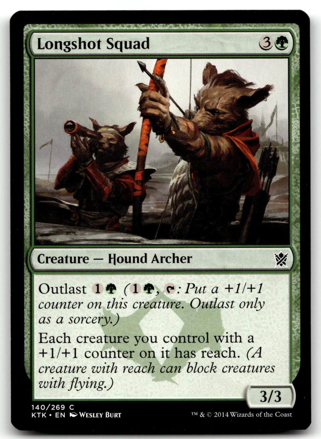 Longshot Squad 140 Common Khans of Tarkir Magic: The Gathering Near Mint