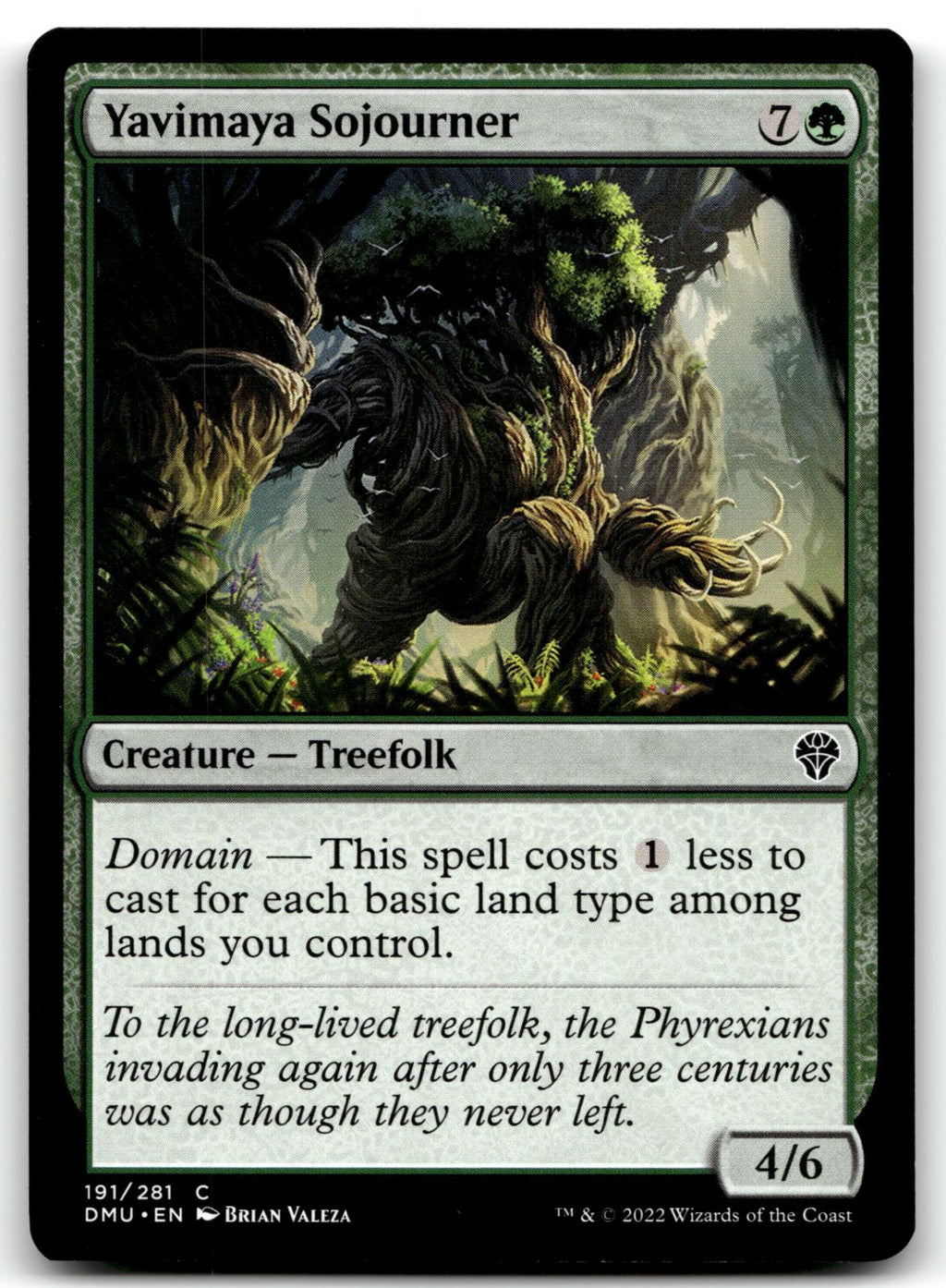 Yavimaya Sojourner 191 Common Dominaria United Magic: The Gathering Near Mint