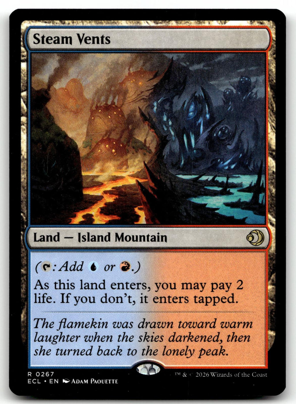 Steam Vents 267 Rare Lorwyn Eclipsed Magic: The Gathering Near Mint